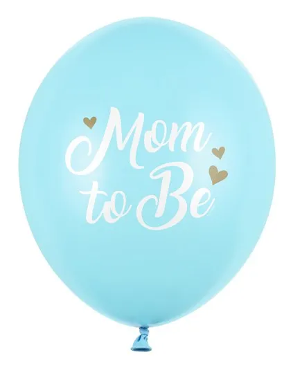 6 palloncini blu mamma da 30 cm