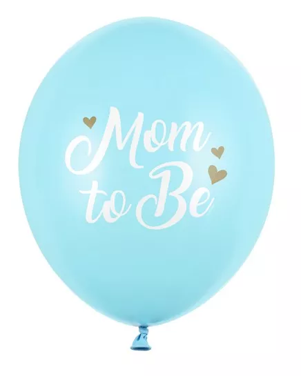 6 palloncini blu mamma da 30 cm