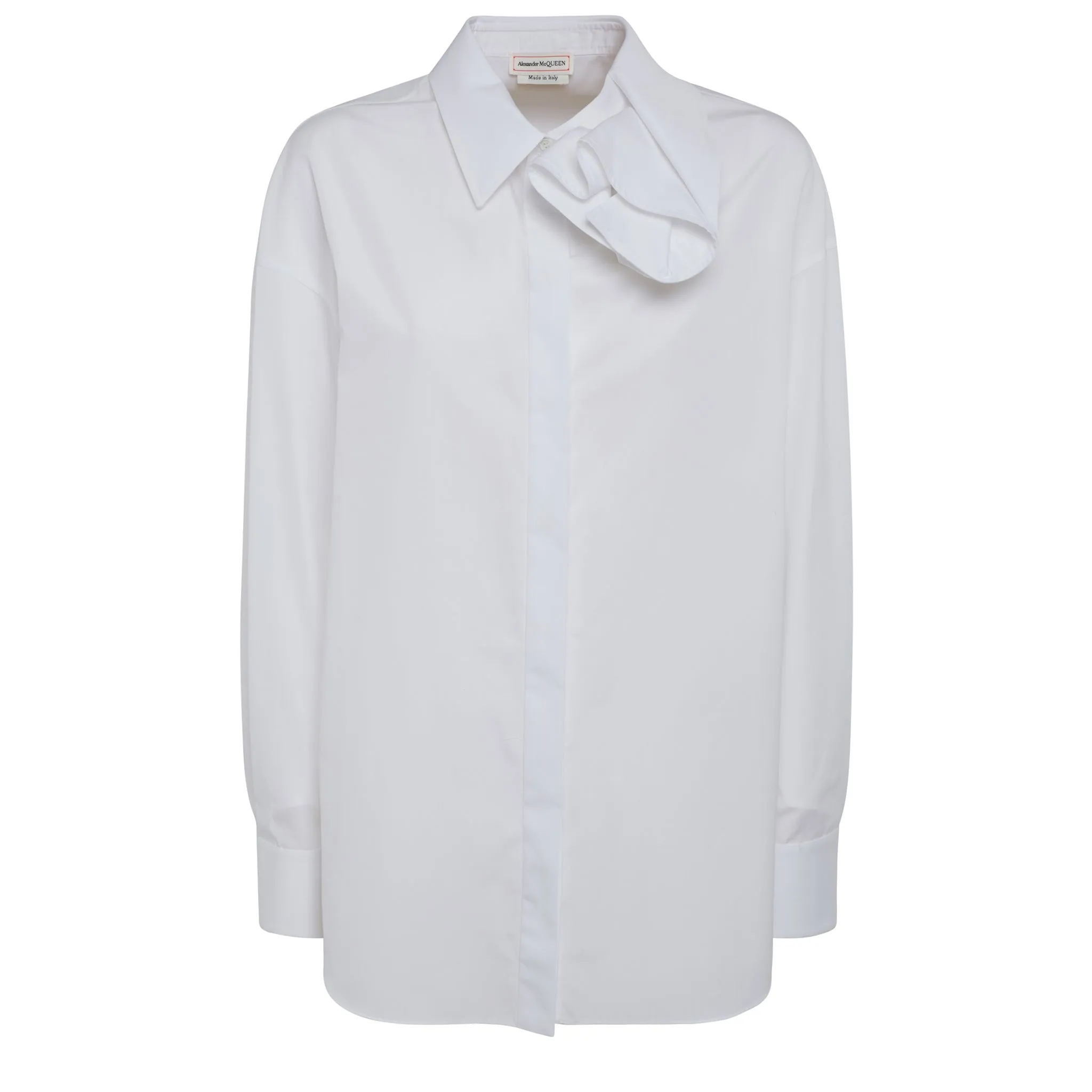 ALEXANDER MCQUEEN  Camicia in cotone bianca