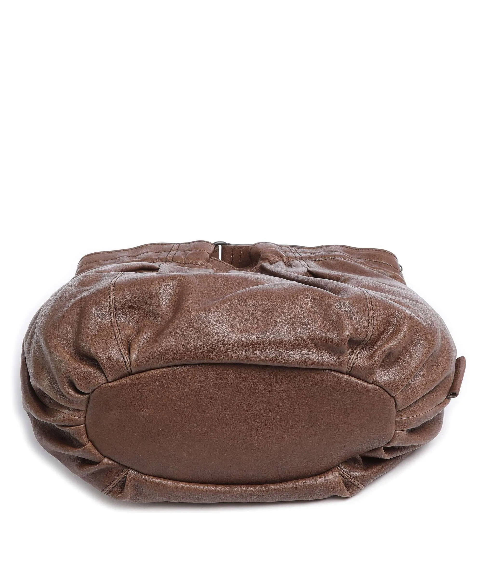  Aunts & Uncles Coffee Klatsch Hannah Borsa a spalla pelle granulata marrone scuro  
