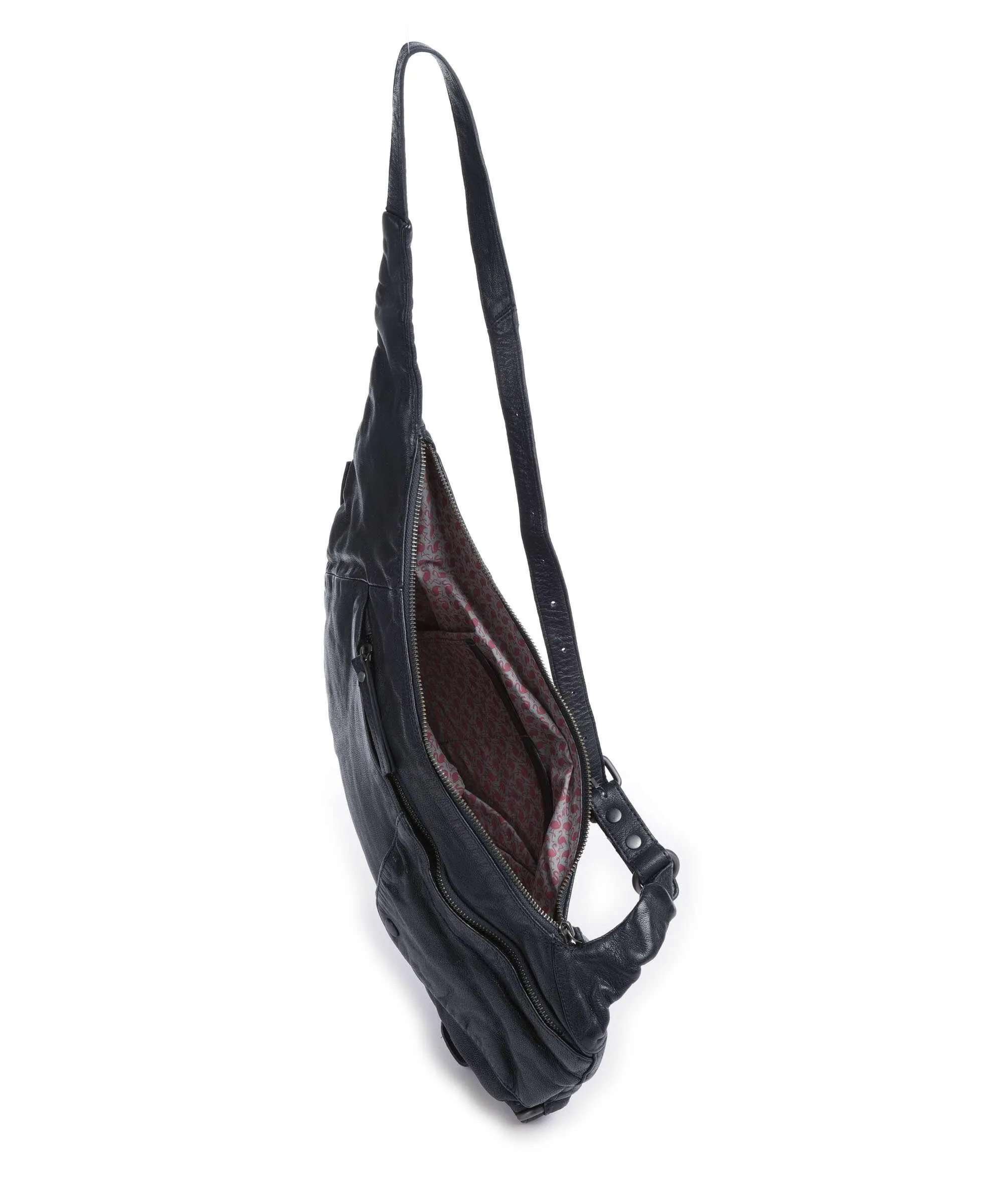  Aunts & Uncles Guerilla Gardeners-plain Rylee Borsa a spalla pelle granulata navy  