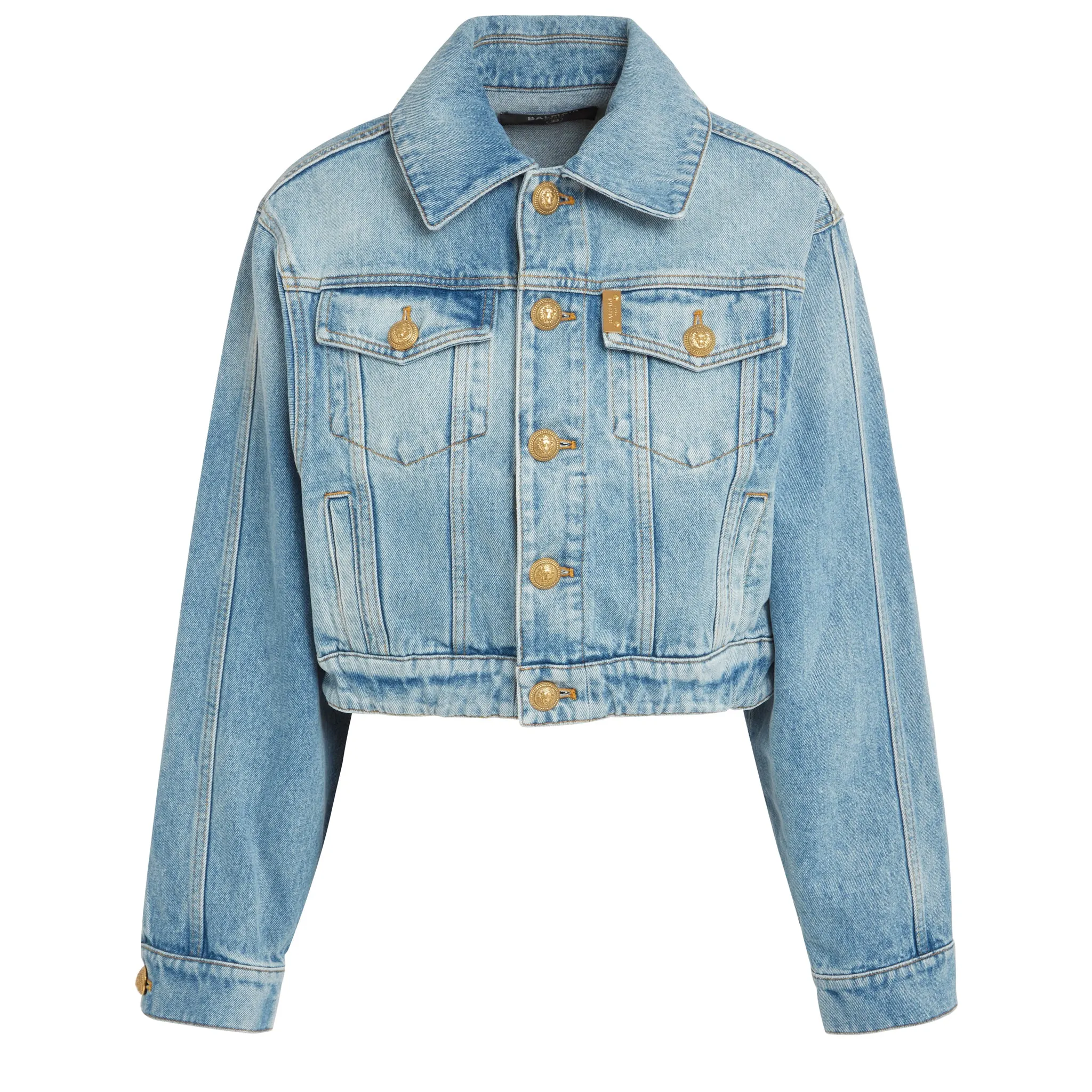 BALMAIN  Giacca in denim blu