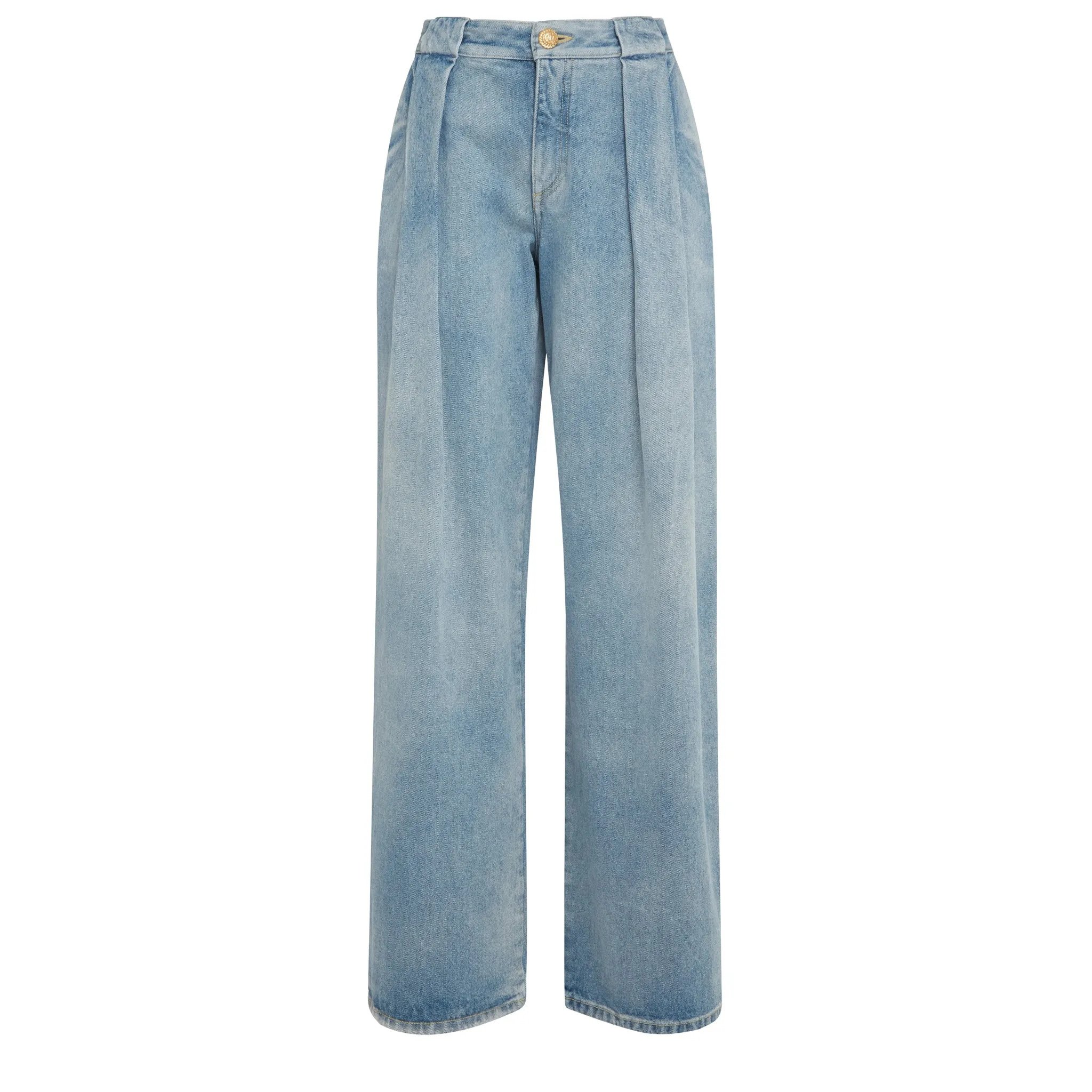 BALMAIN  Jeans in denim blu