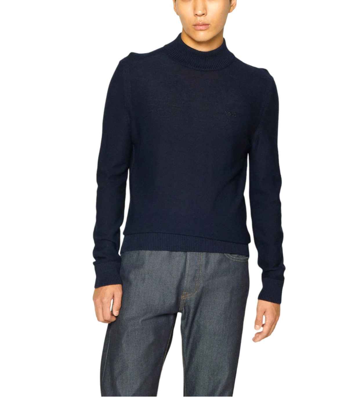 Boss Uomo Maglione Collo Alto  Avac_M