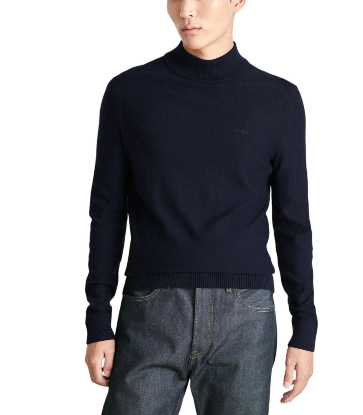 Boss Uomo Maglione Collo Alto  Avac_M