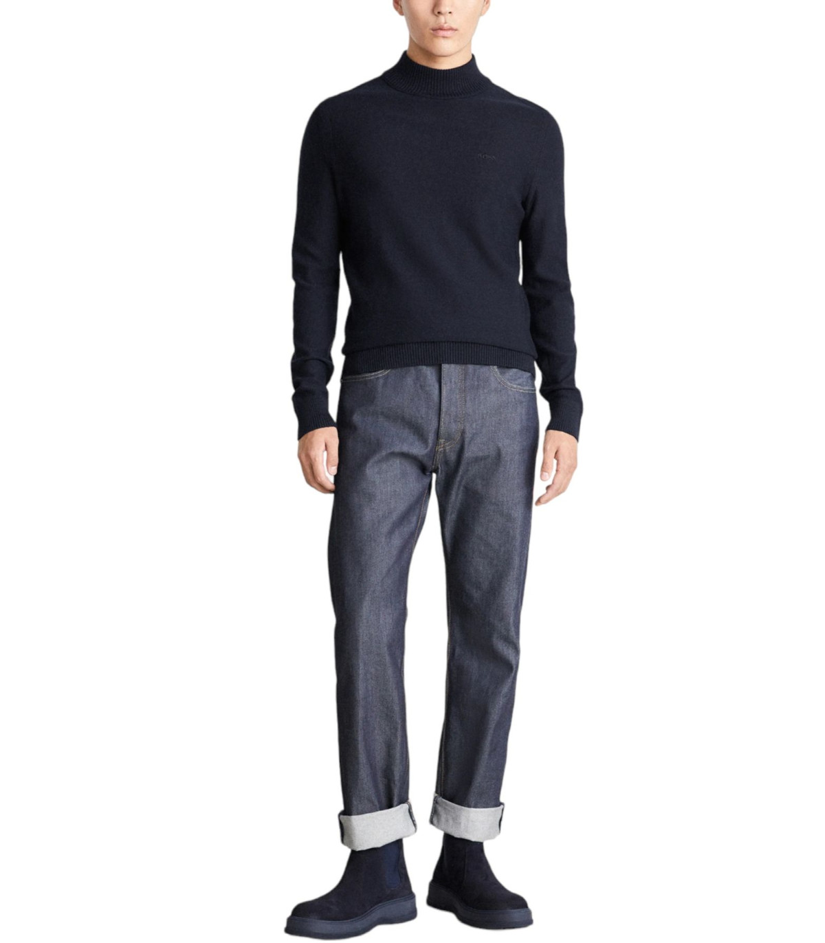 Boss Uomo Maglione Collo Alto  Avac_M