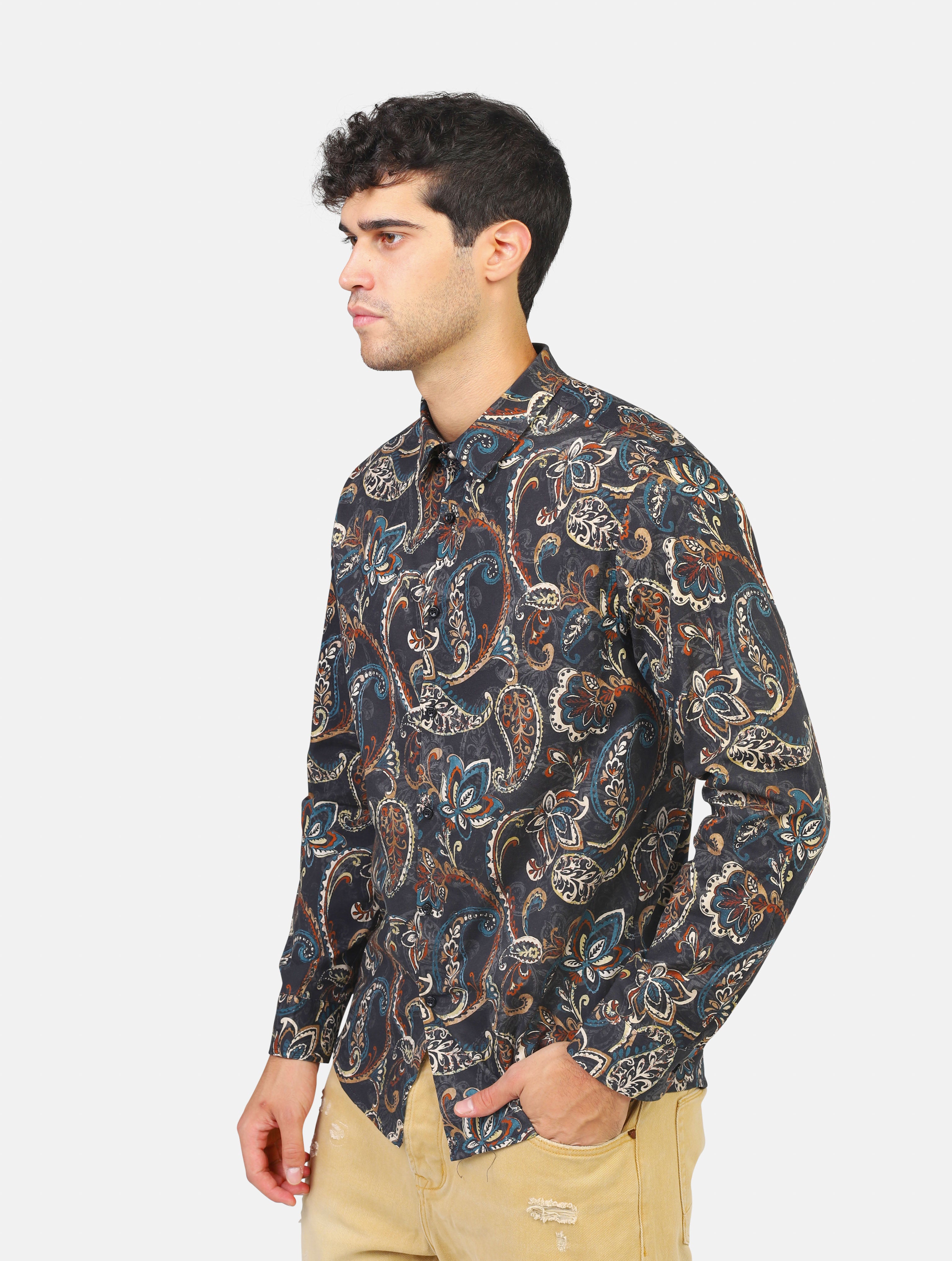 camicia #JOB - 4497FLO/DAMASCVAR 1