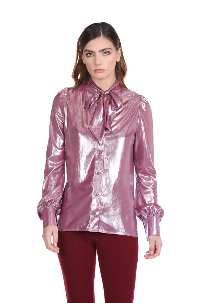 Camicia MELINASA manica lunga tessuto spalmato