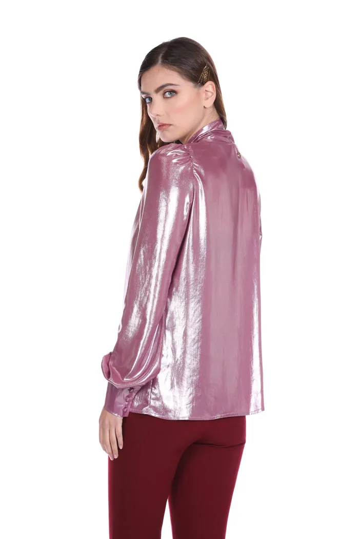 Camicia MELINASA manica lunga tessuto spalmato