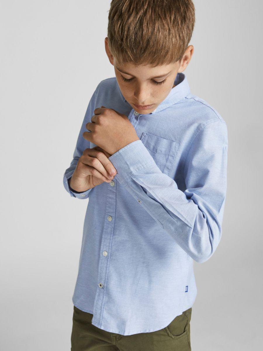 CAMICIE Ragazzo JACK&JONES 12183229 JJEOXFORD SHIRT CASHMERE BLUE