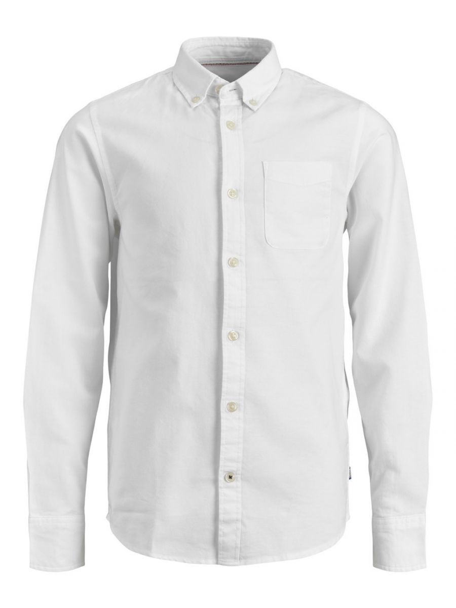 CAMICIE Ragazzo JACK&JONES 12183229 JJEOXFORD SHIRT WHITE
