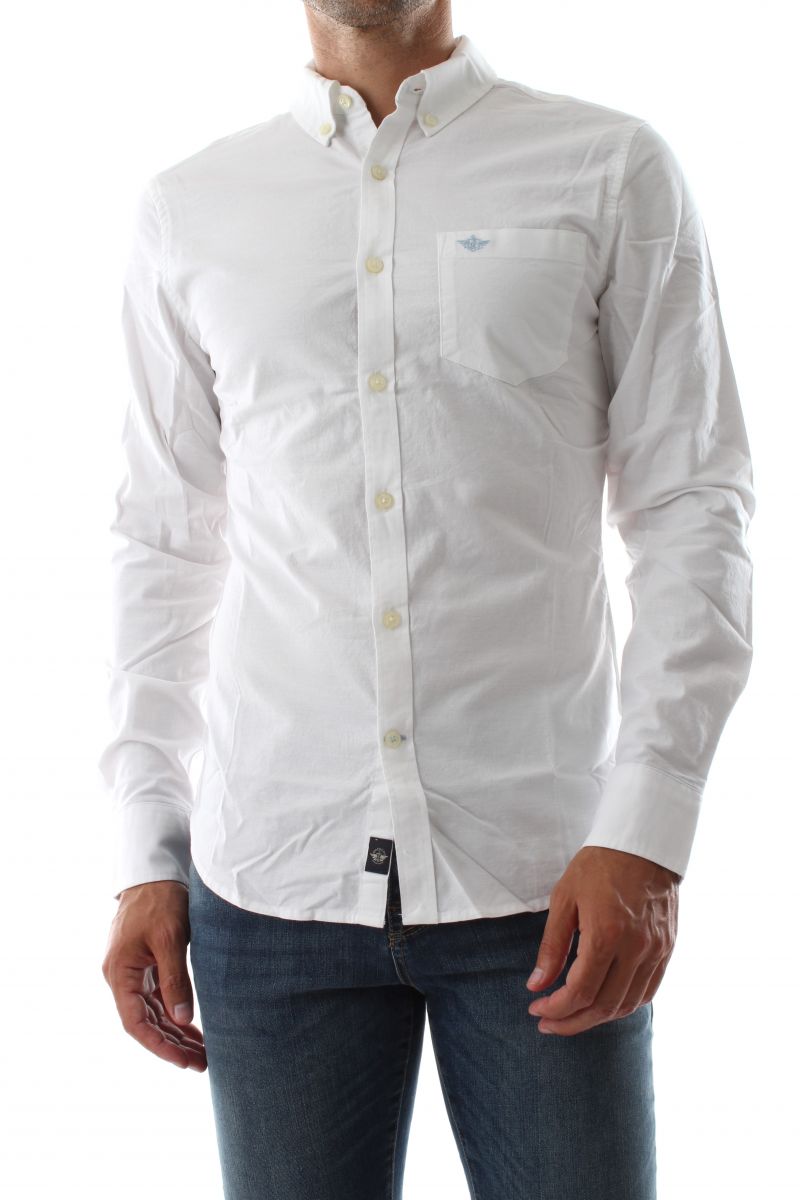 CAMICIE Uomo DOCKERS 29599 OXFORD BUTTON-UP 0005 WHITE PAPER