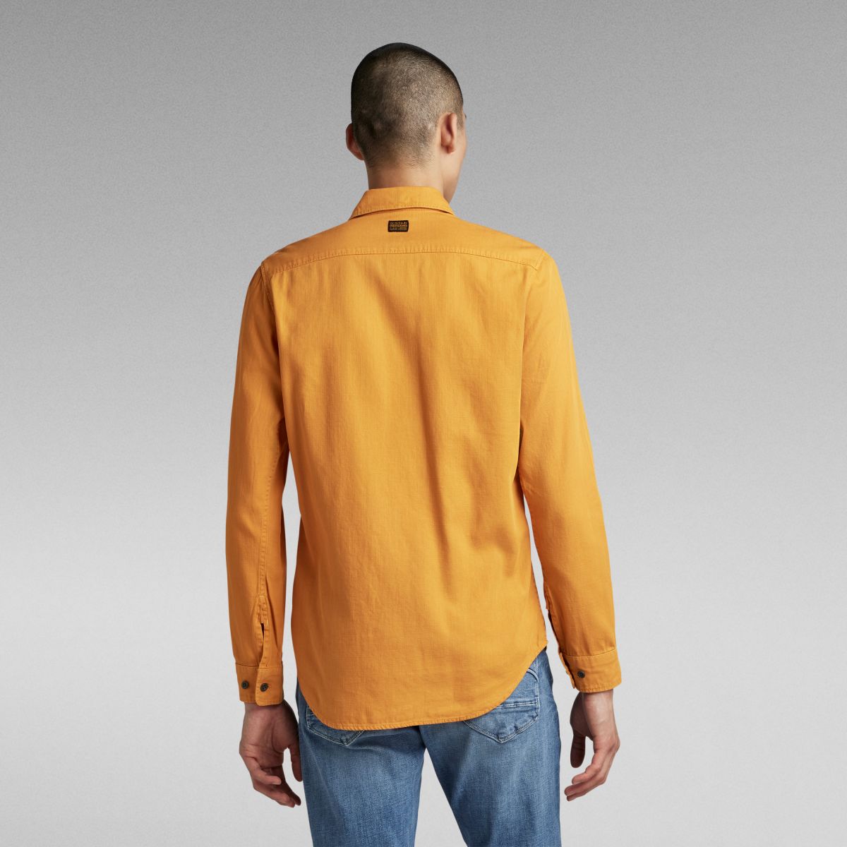 CAMICIE Uomo G-STAR D20165 7647 MARINE SLIM DULL YELLOW GD