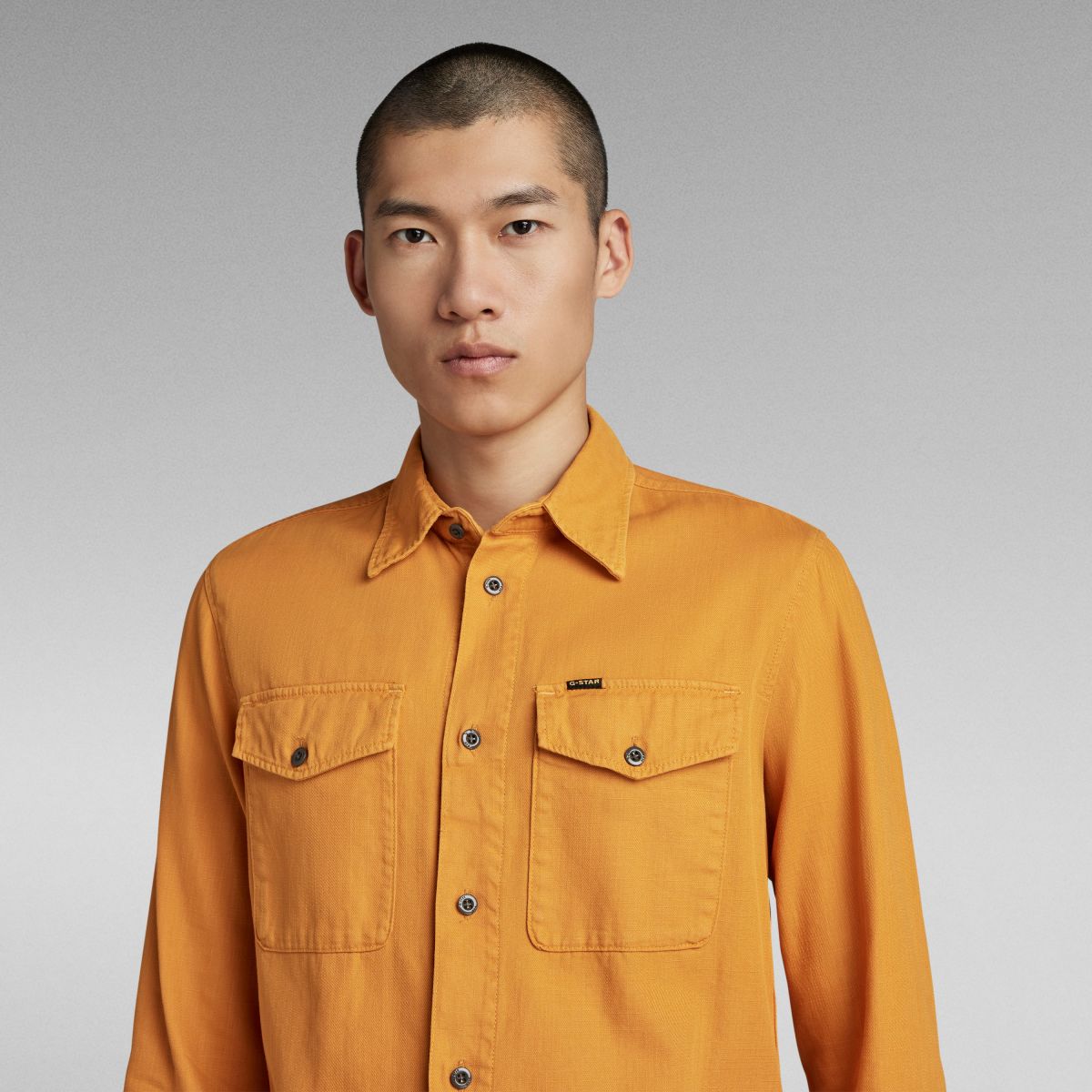 CAMICIE Uomo G-STAR D20165 7647 MARINE SLIM DULL YELLOW GD