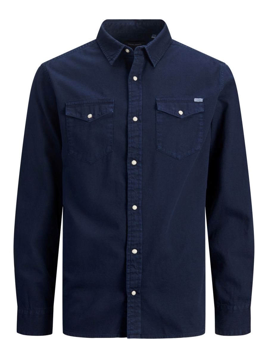 CAMICIE Uomo JACK&JONES 12138115 SHERIDAN DARK NAVY