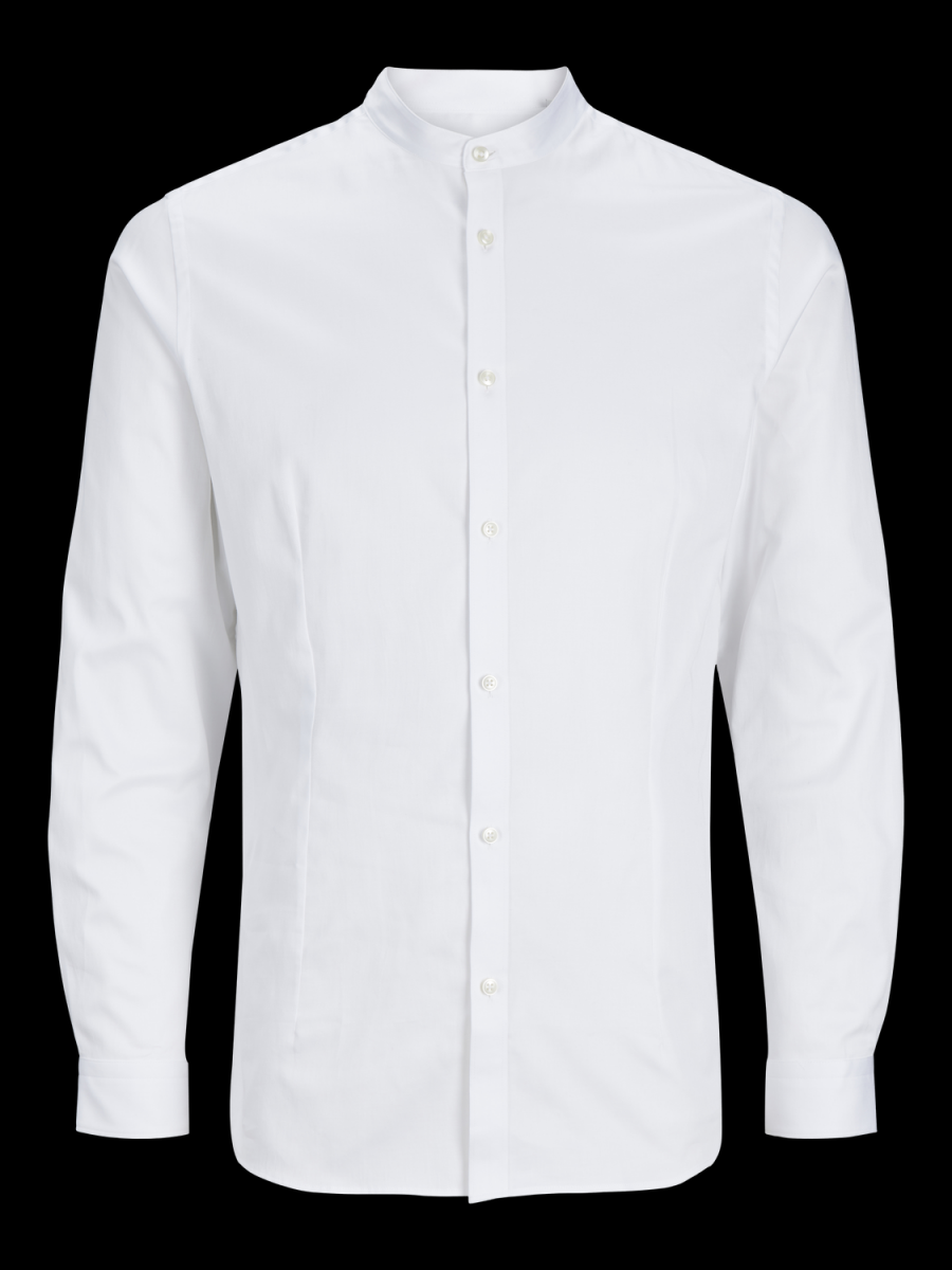 CAMICIE Uomo JACK&JONES 12255749 PARMA BAND WHITE