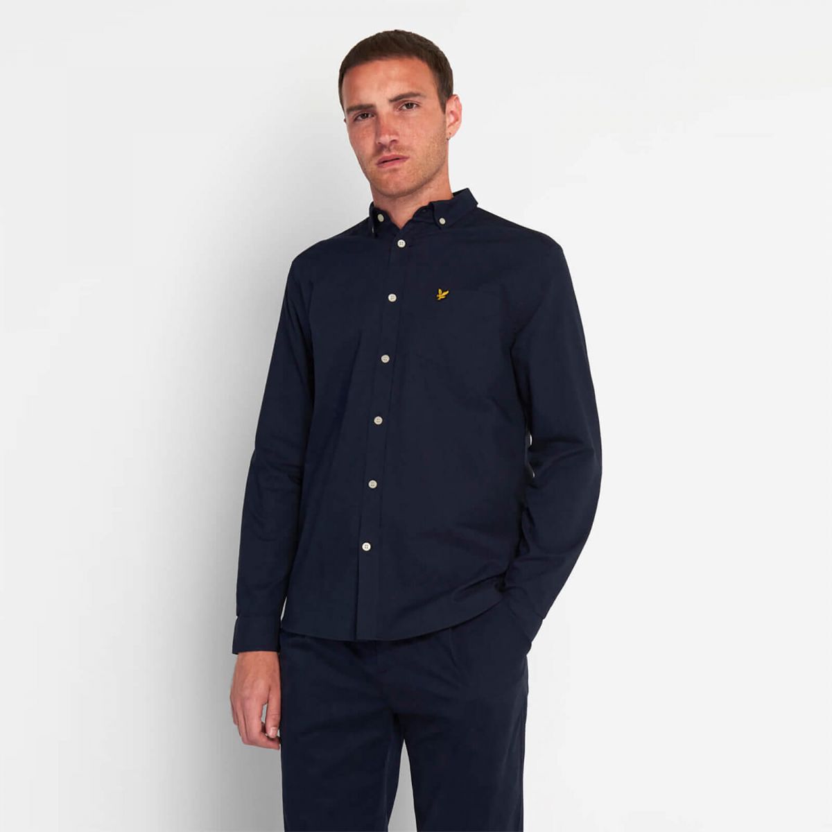 CAMICIE Uomo LYLE & SCOTT 1874 LW1302VOG OXFORD SHIRT Z271 DARK NAVY