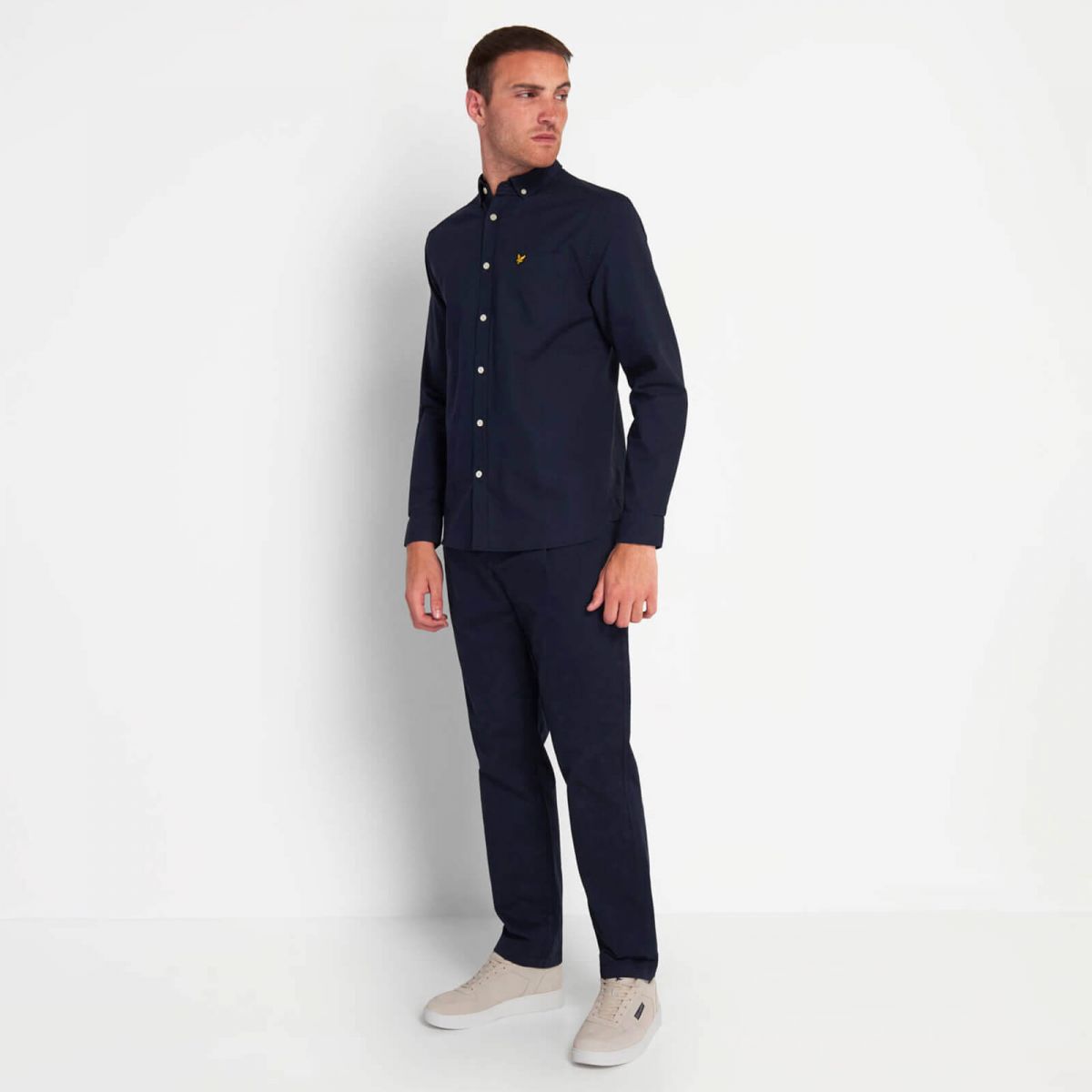 CAMICIE Uomo LYLE & SCOTT 1874 LW1302VOG OXFORD SHIRT Z271 DARK NAVY