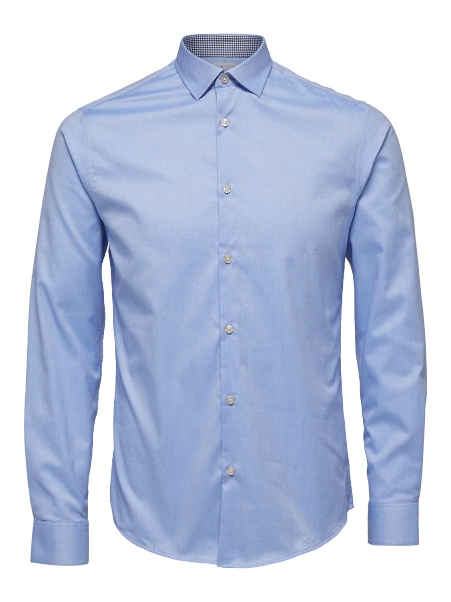 CAMICIE Uomo SELECTED 16058640 NEW MARK LIGHT BLUE