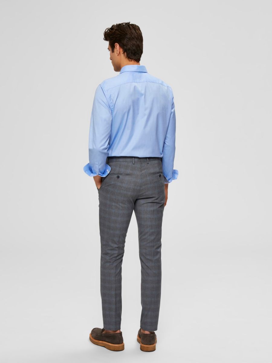 CAMICIE Uomo SELECTED 16058640 NEW MARK LIGHT BLUE