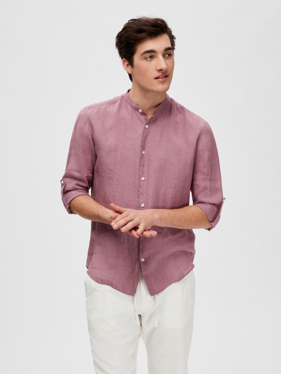 CAMICIE Uomo SELECTED 16088372 REGKYLIAN WISTFUL MAUVE