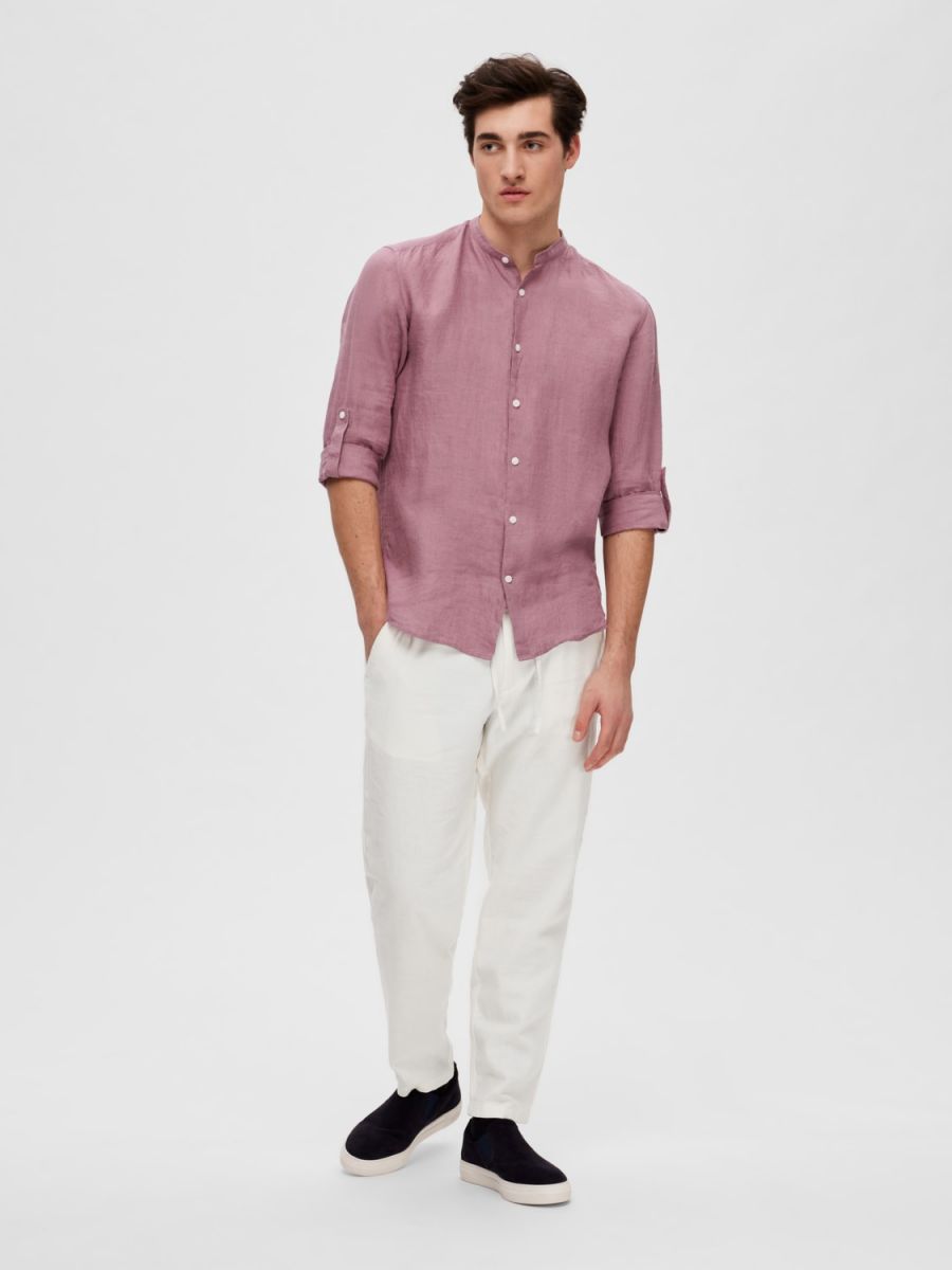 CAMICIE Uomo SELECTED 16088372 REGKYLIAN WISTFUL MAUVE