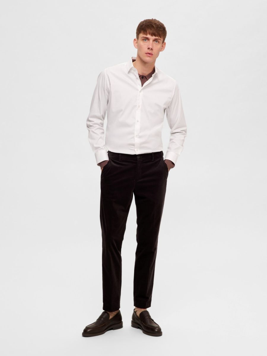 CAMICIE Uomo SELECTED 16090210 SLIMTRAVEL BRIGHT WHITE