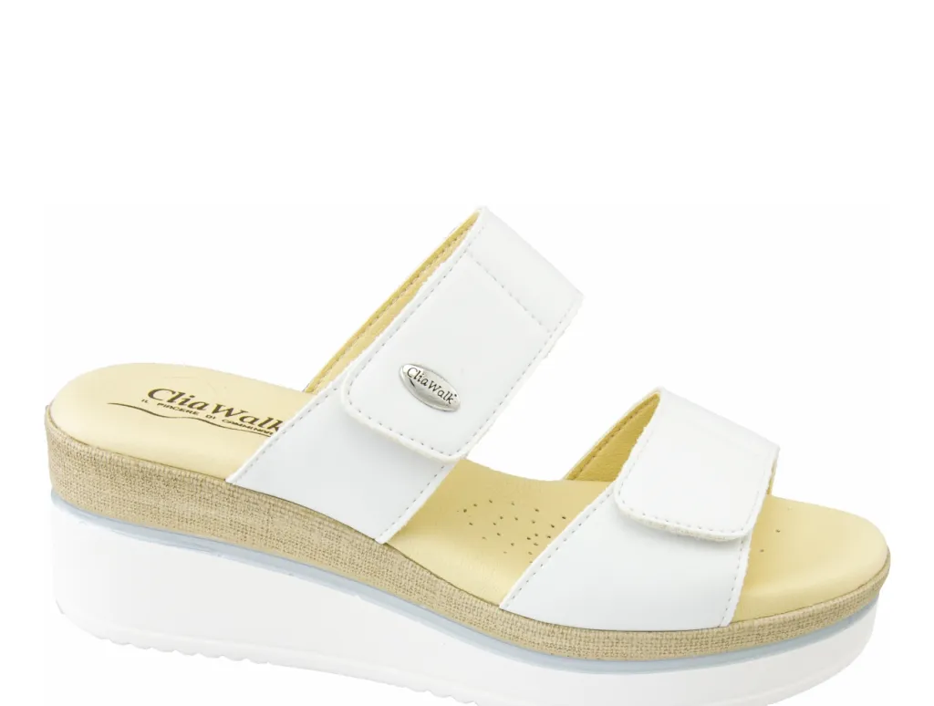 Clia Walk  ---------    ------------Cliawalk Scarpe Donna Sandali TRENDY29 Bianco PE23