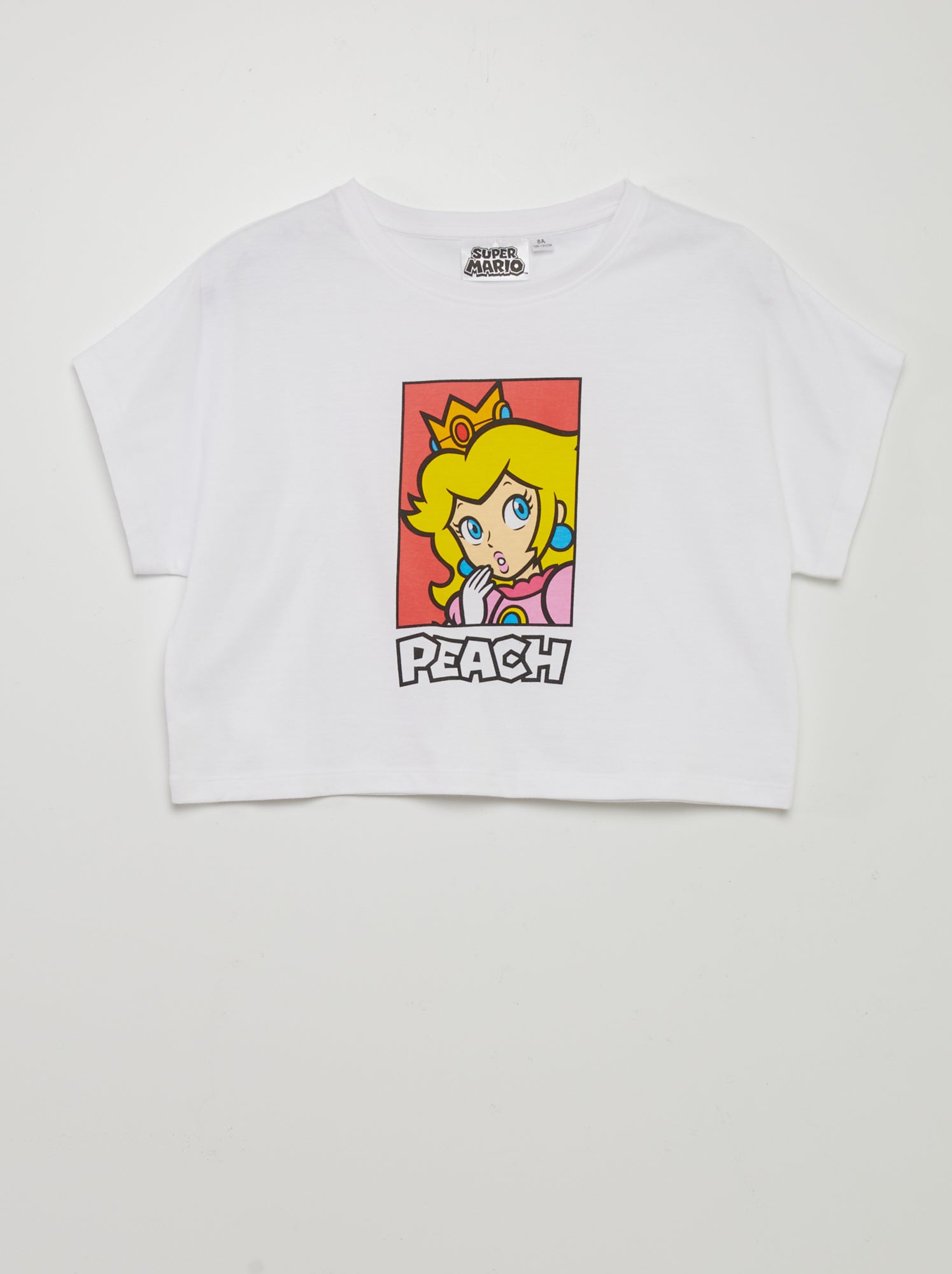Completo pigiama corto 'Peach' - 2 pezzi - BIANCO