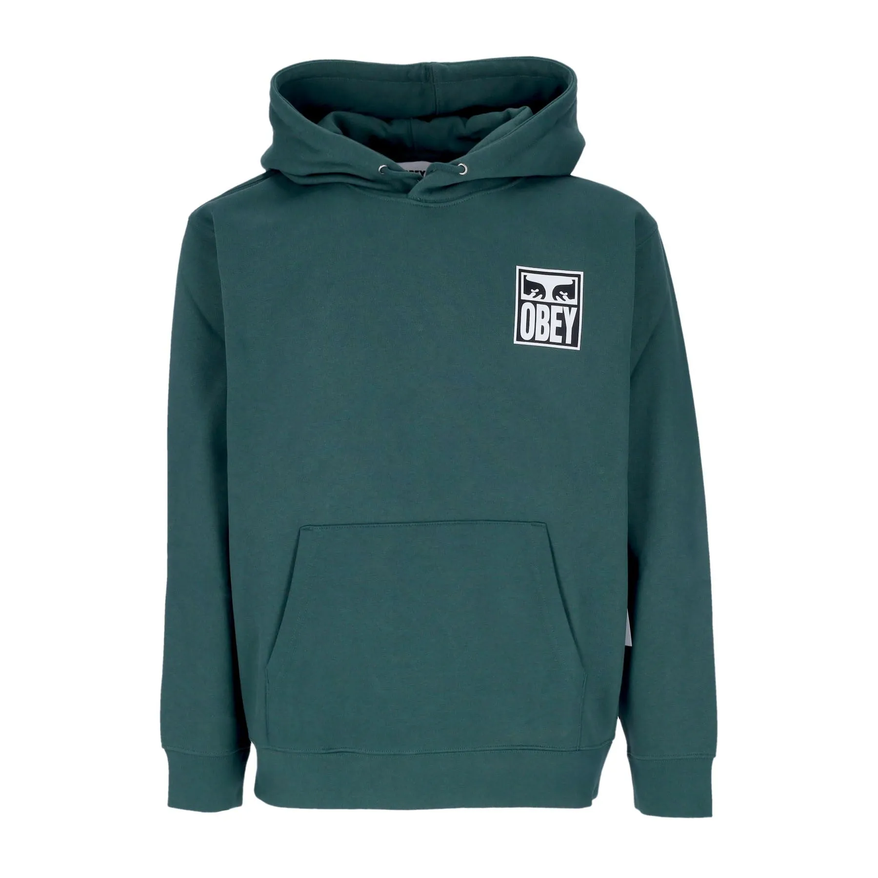 Felpa Cappuccio Uomo Eyes Icon Hood Premium Fleece Dark Cedar