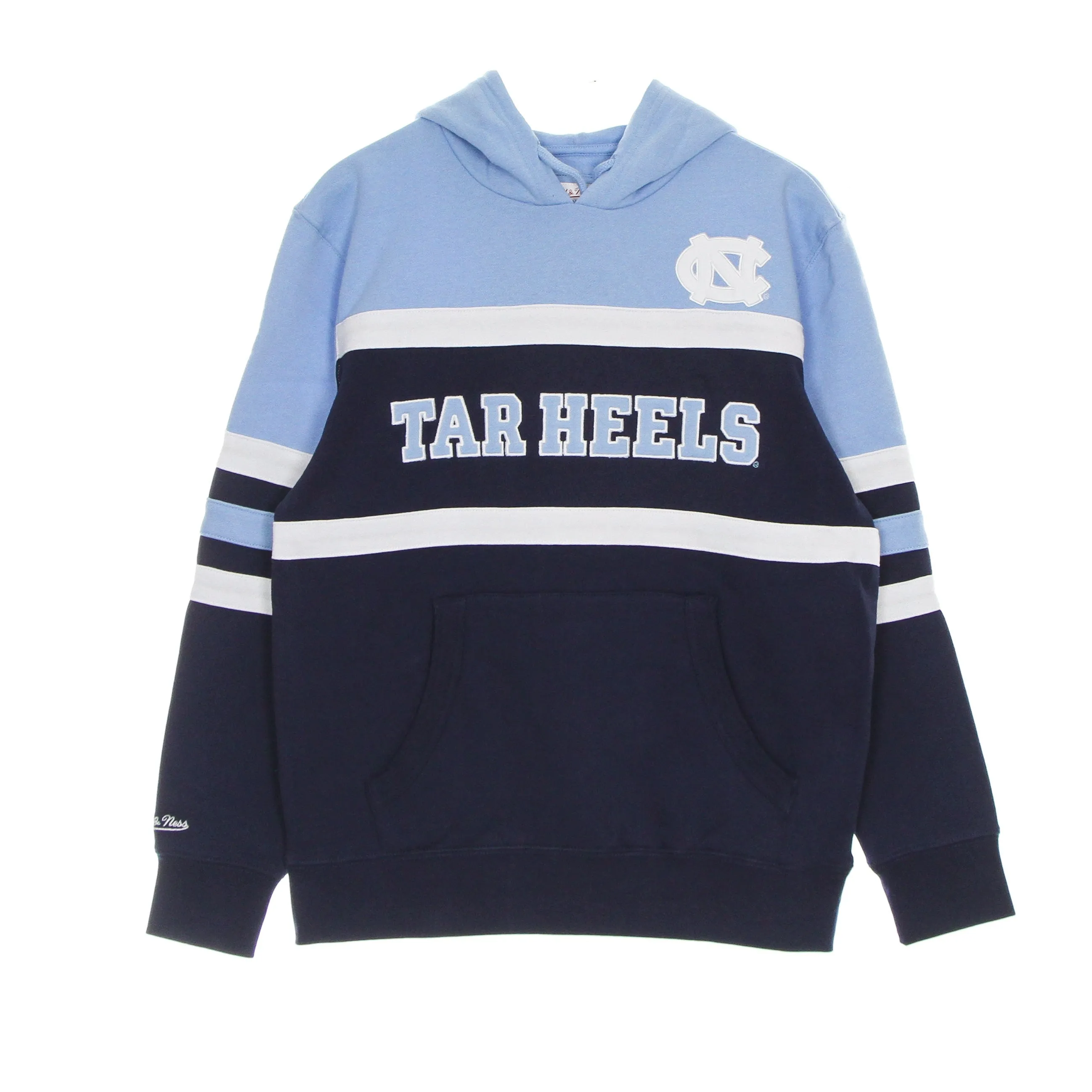 Felpa Cappuccio Uomo Ncaa Head Coach Hoodie Unchee Navy/light Blue