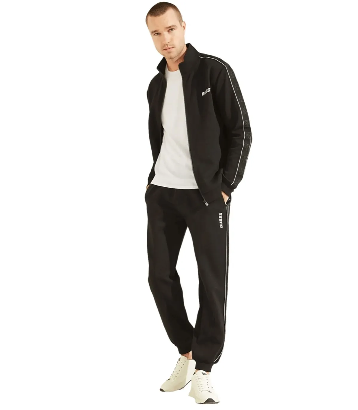 Felpa full zip da uomo Guess Active