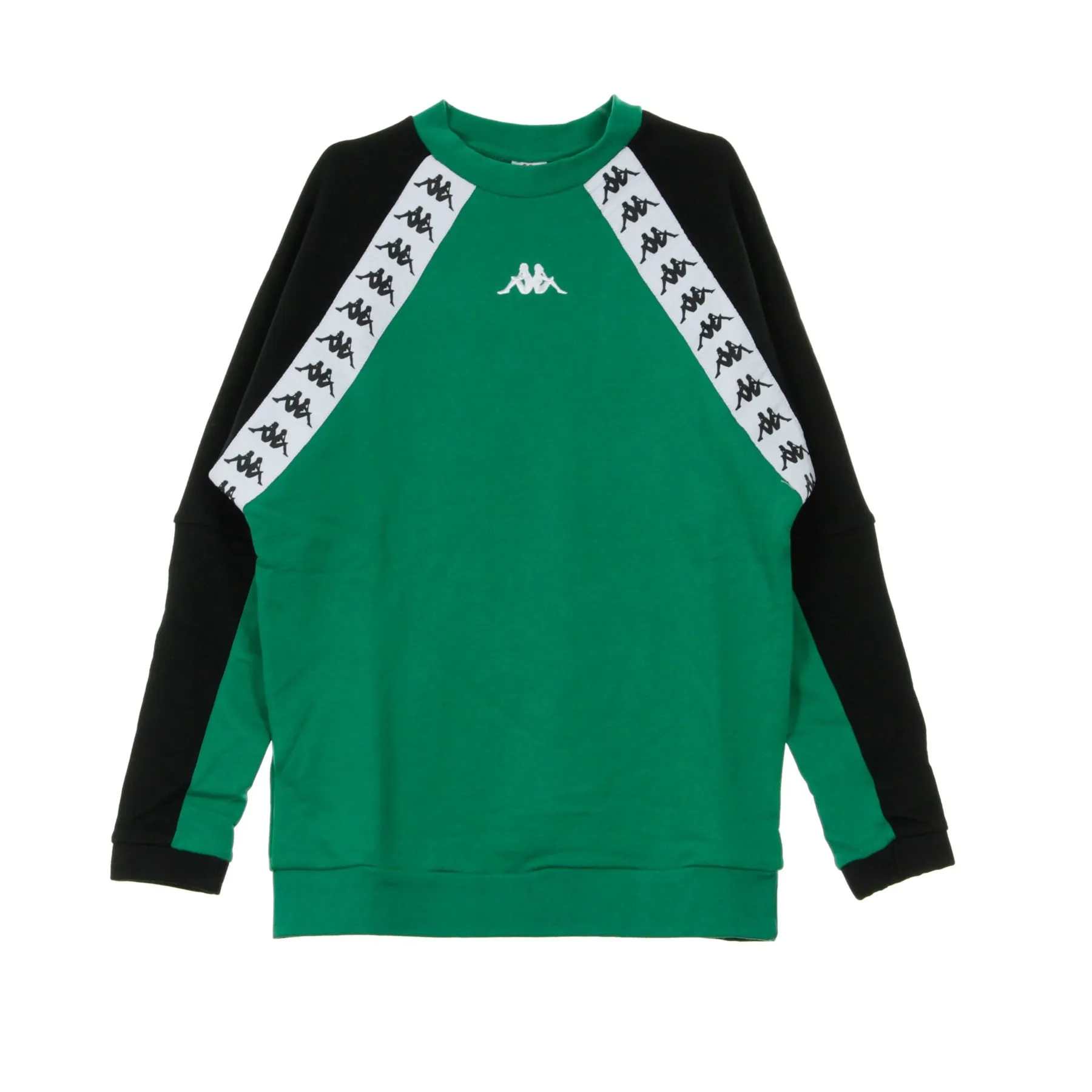 Felpa Girocollo Uomo Authentic Barmis Green/black/white
