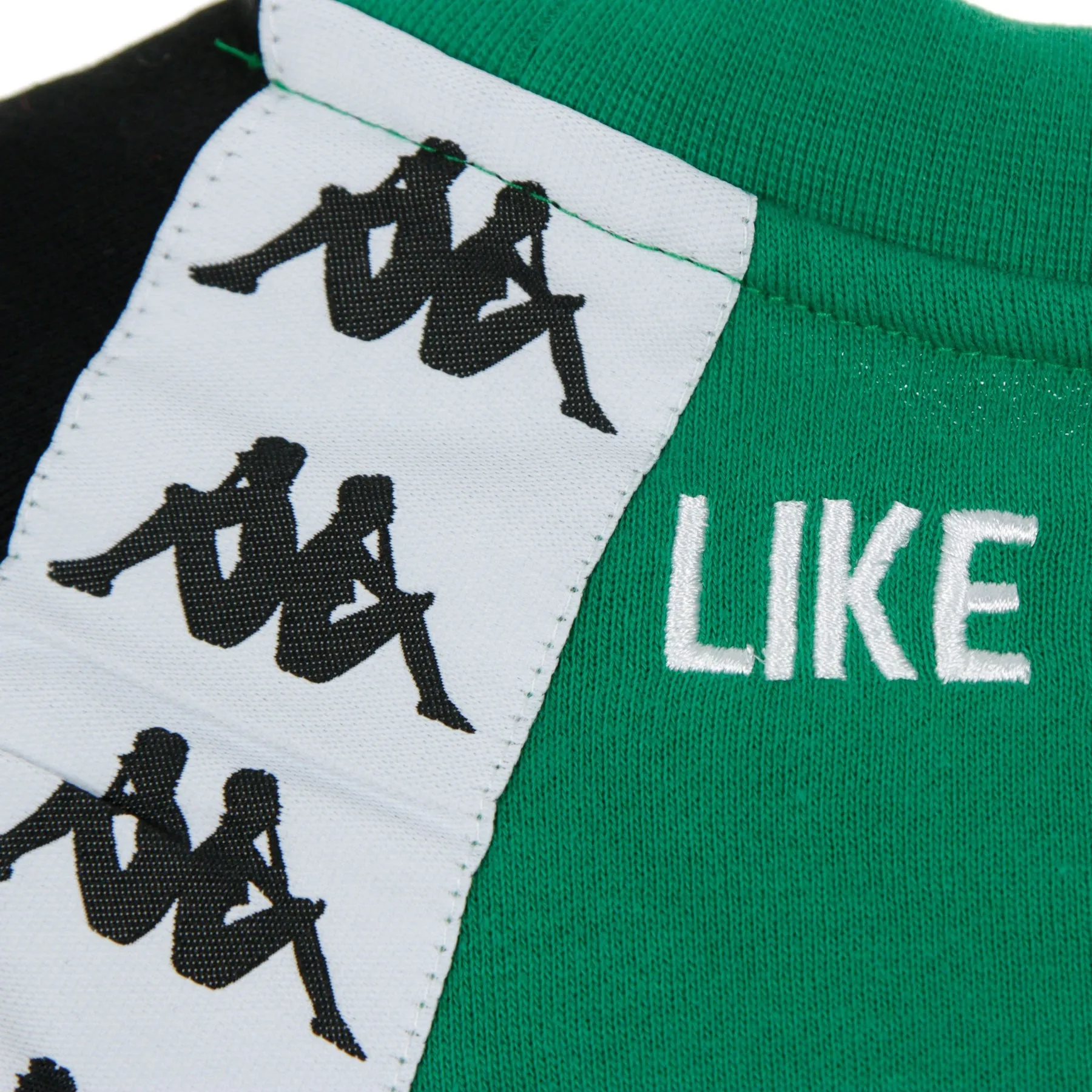 Felpa Girocollo Uomo Authentic Barmis Green/black/white
