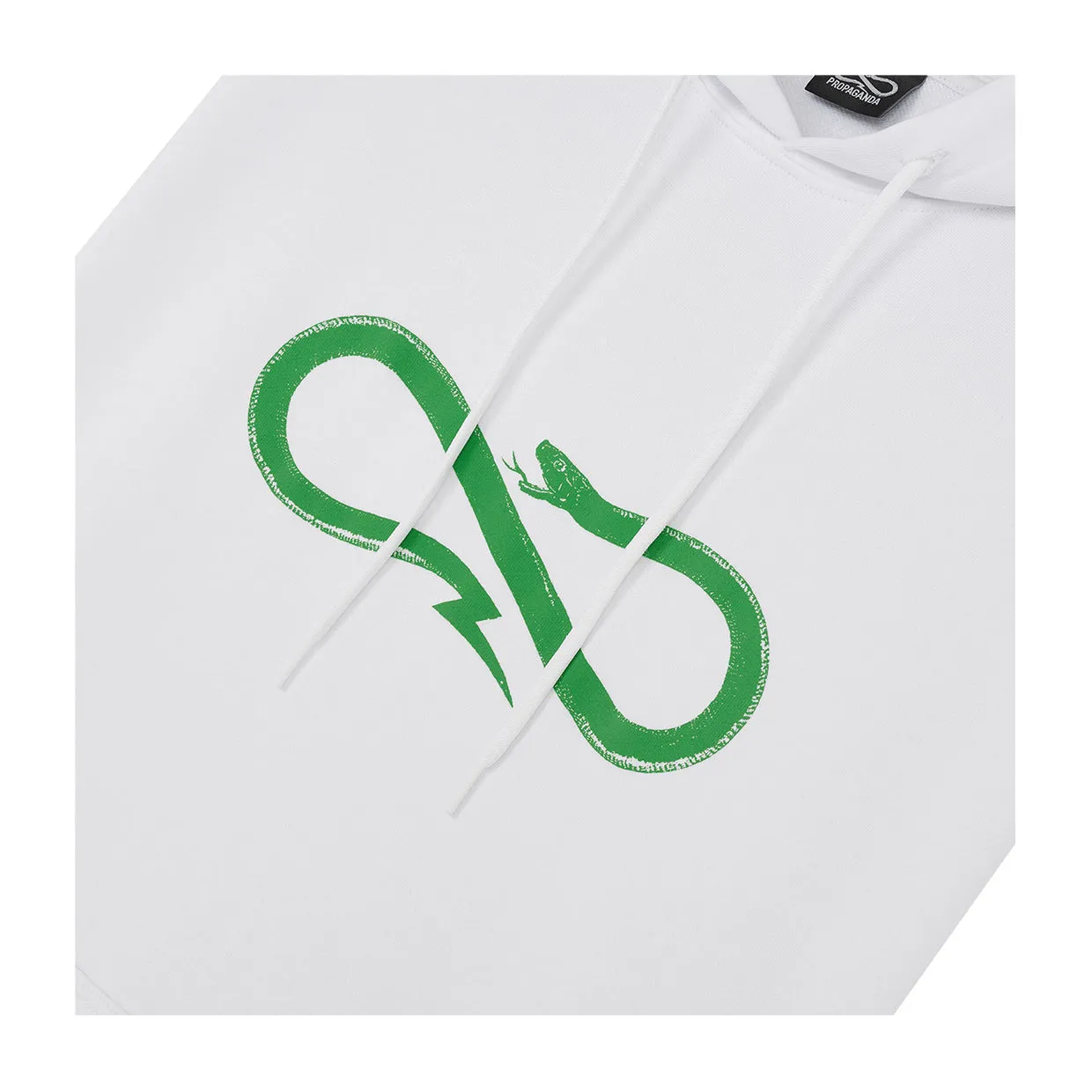 Felpa Logo Propaganda Bianco / Verde