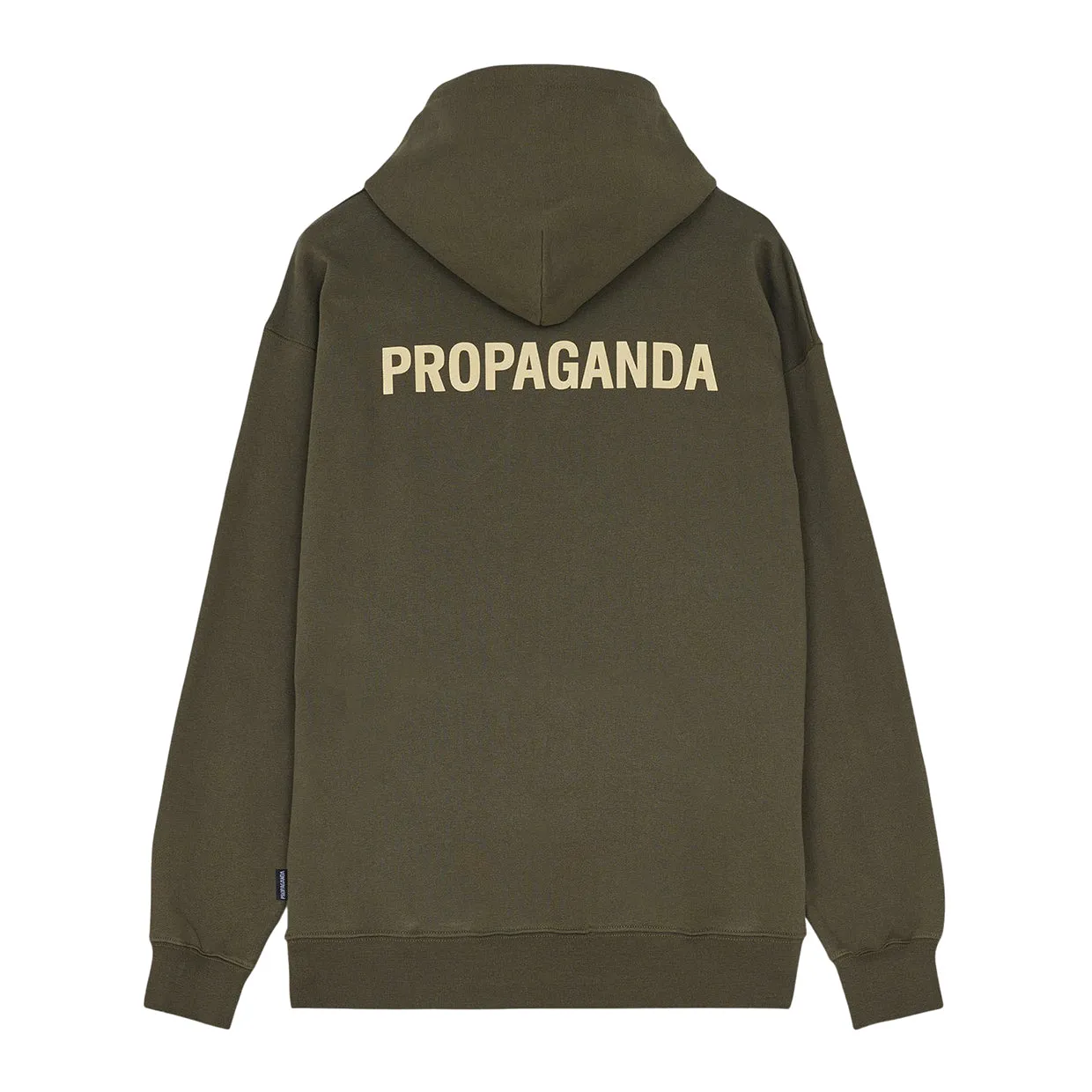 Felpa Logo Propaganda Verde Militare / Panna