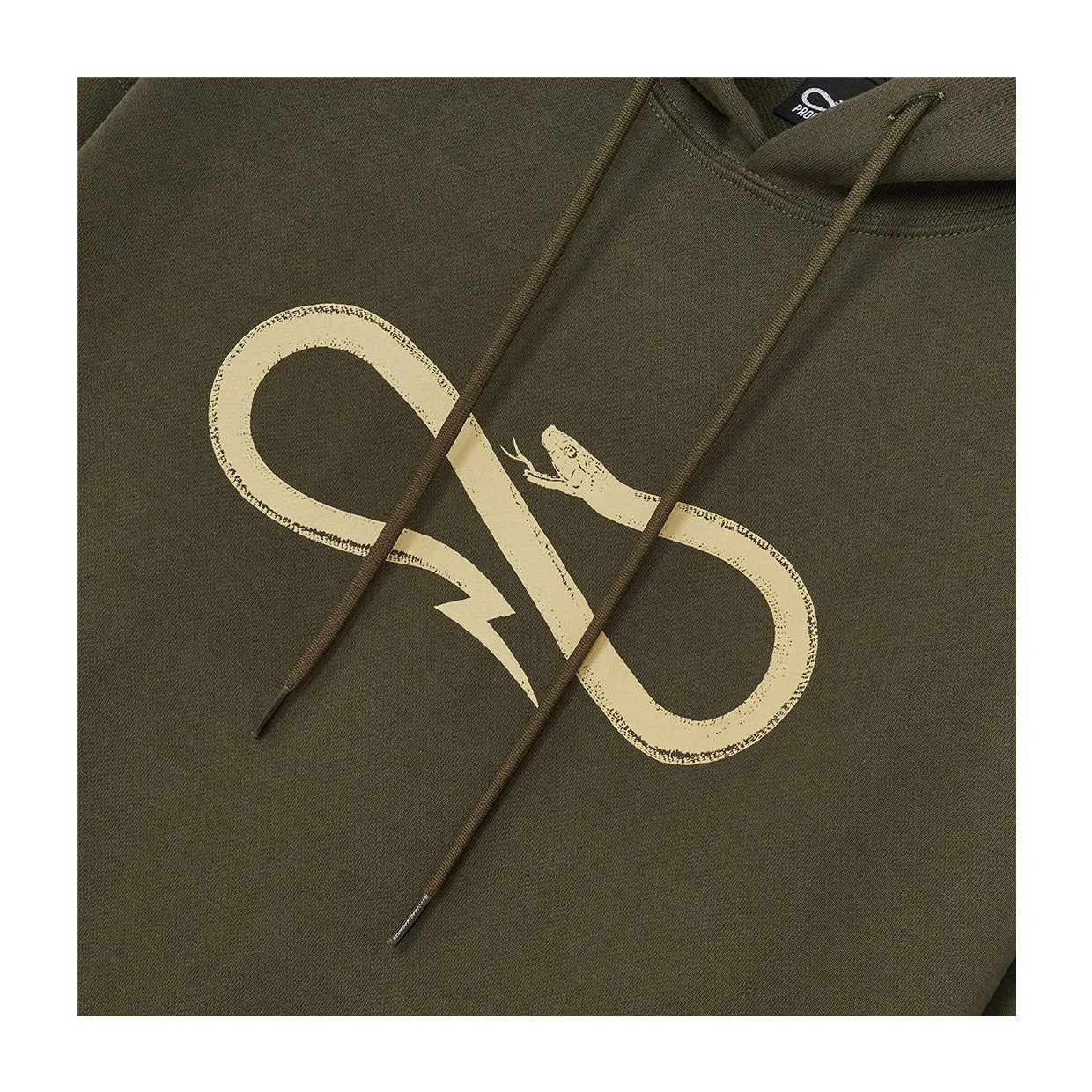 Felpa Logo Propaganda Verde Militare / Panna