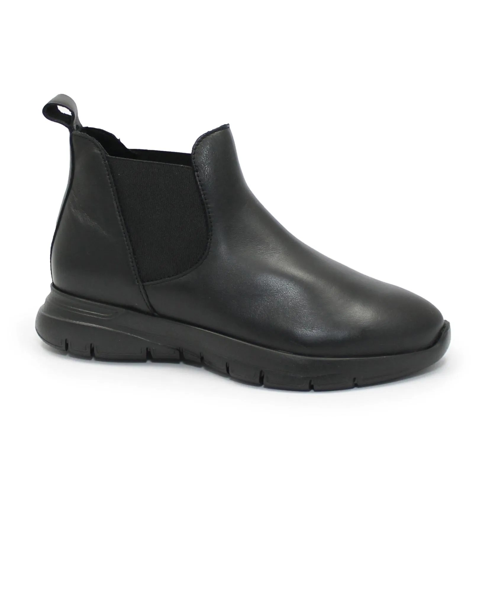 FRAU 43N4 nero scarpe donna stivaletti tronchetti beatles pelle