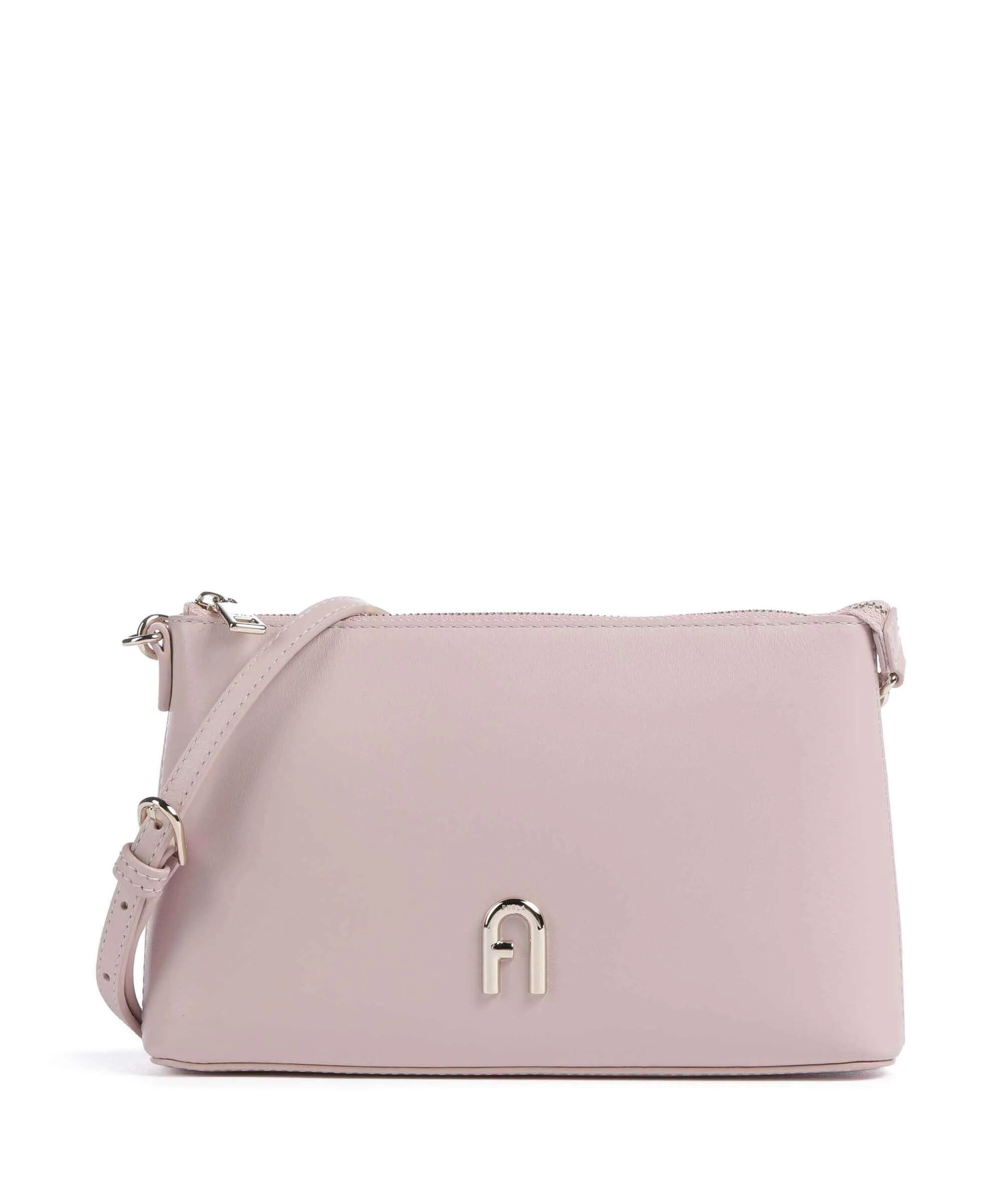 Furla Diamante Mini Borsa a tracolla pelle a grana fine rosa  