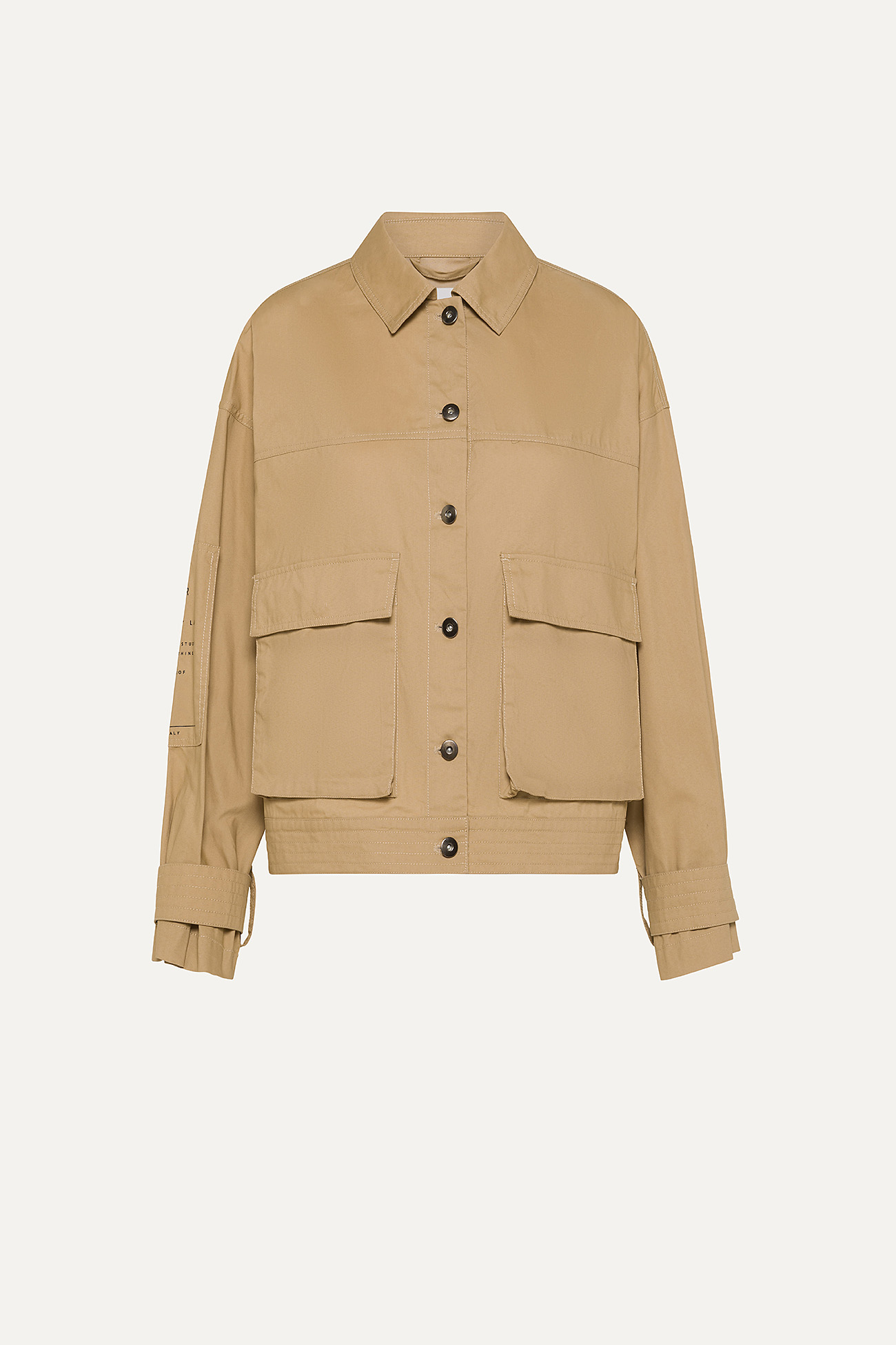 GIACCA CORTA IN GABARDINA DI COTONE LEGGERO 9205 - NATURALE