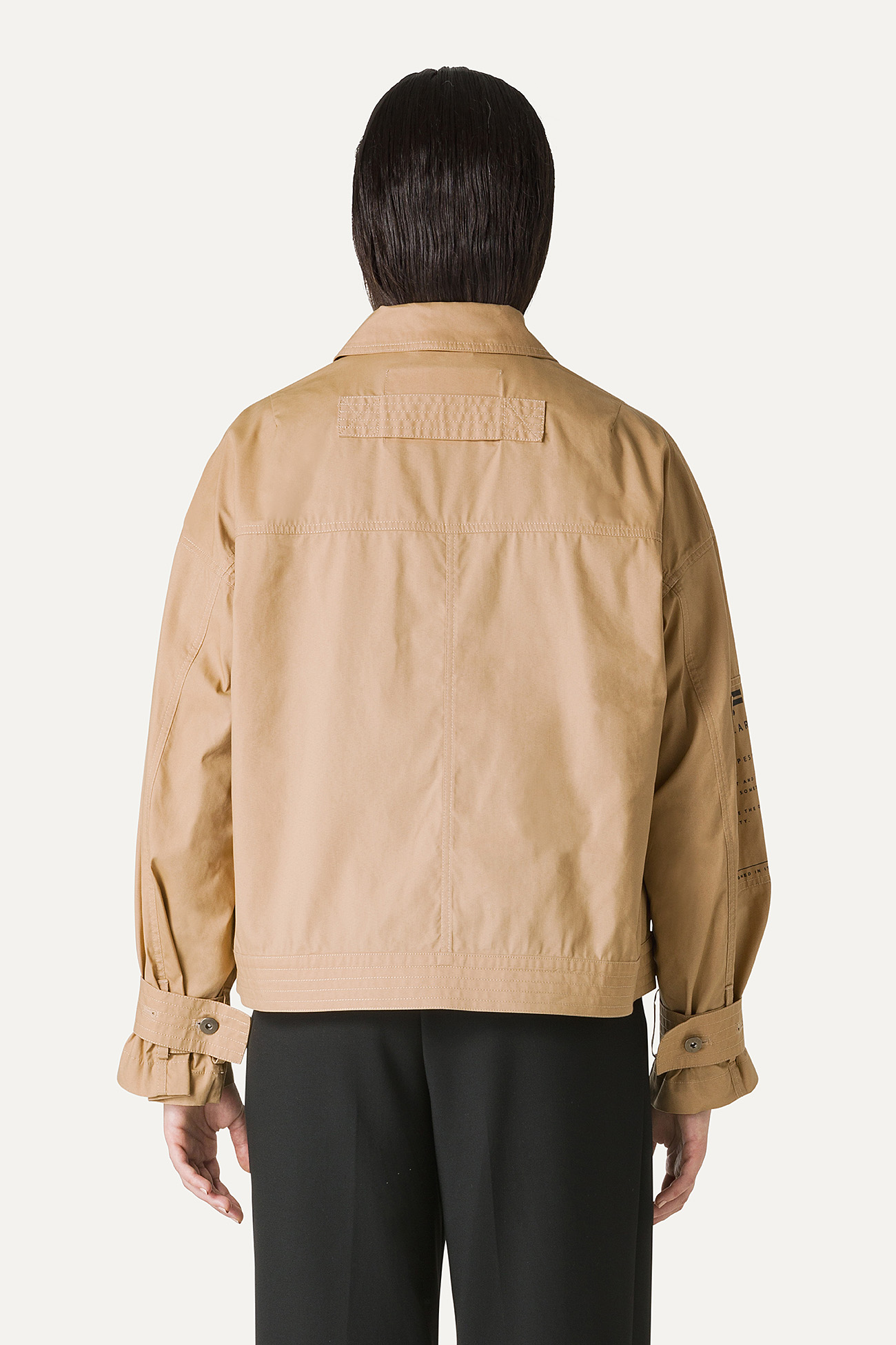 GIACCA CORTA IN GABARDINA DI COTONE LEGGERO 9205 - NATURALE