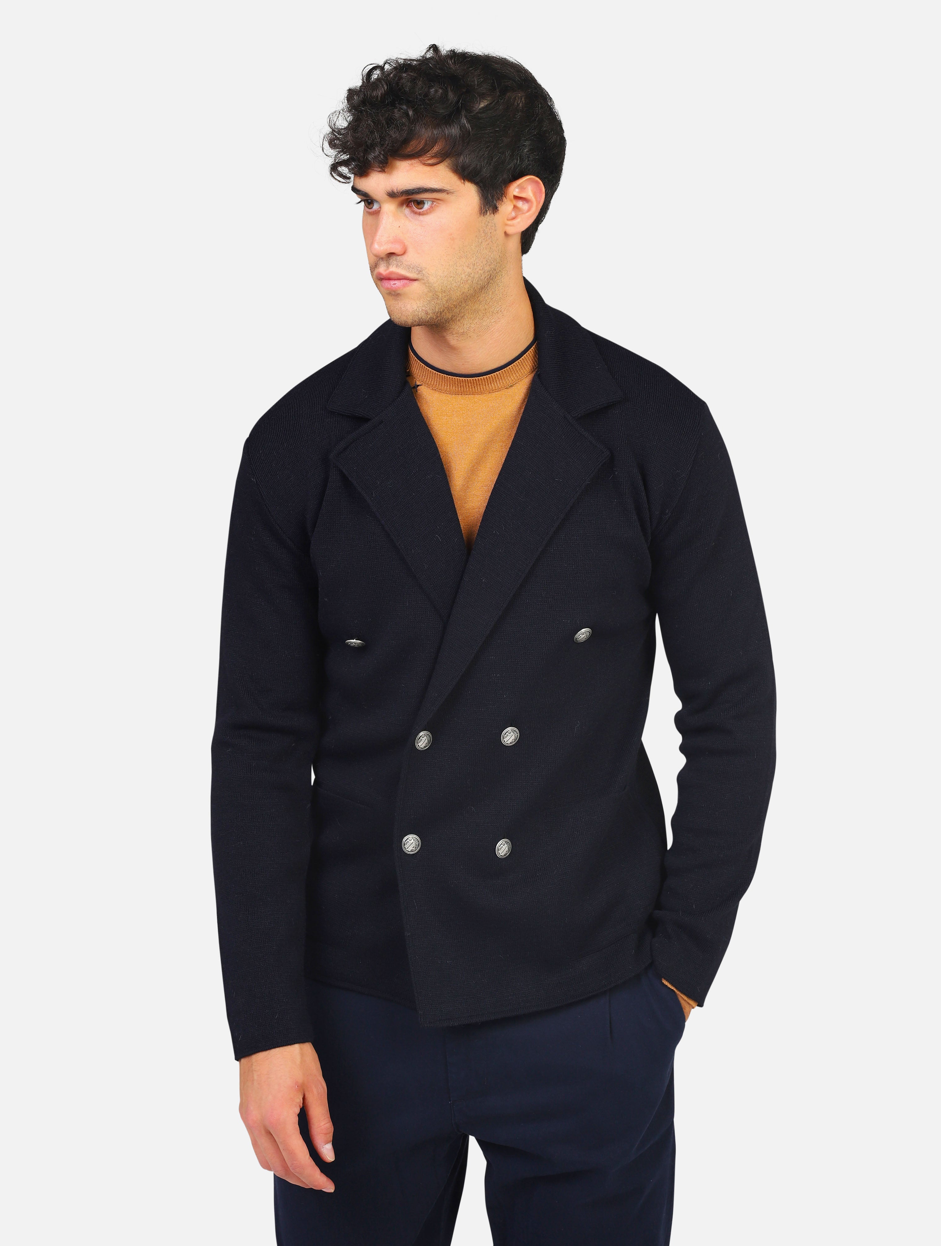 giacca DANIELE ALESSANDRINI - FG930734307BLU