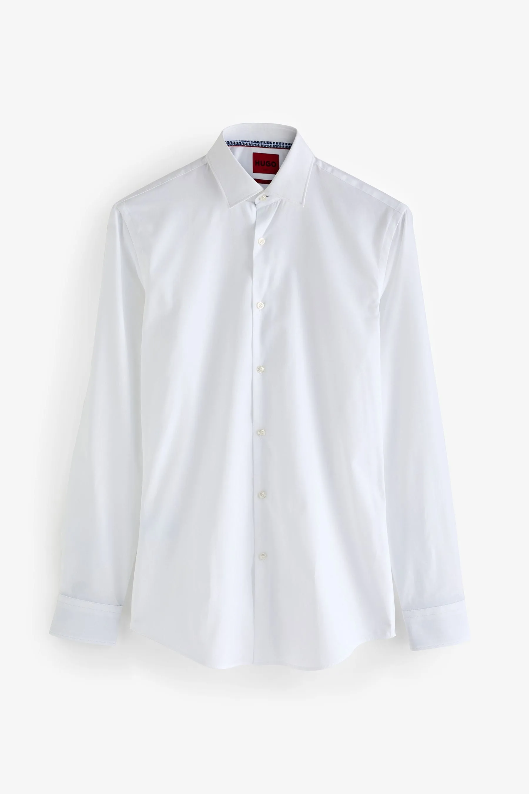 HUGO Vestibilità slim Camicia in popeline di cotone    
