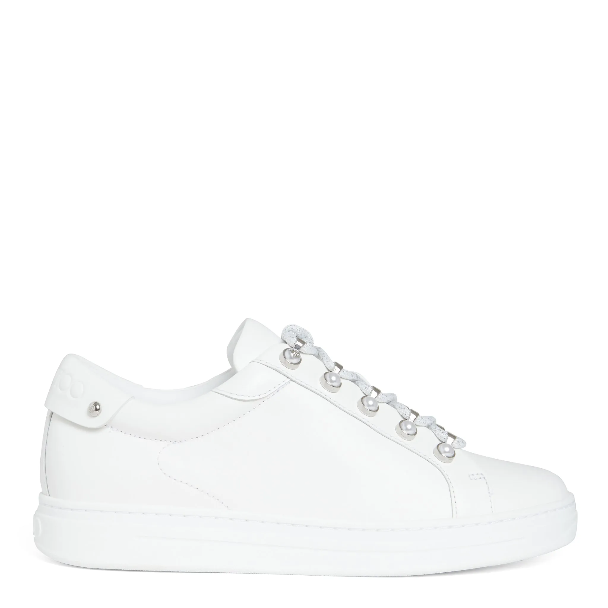 JIMMY CHOO  Sneakers ''Antibes/F'' in pelle bianca