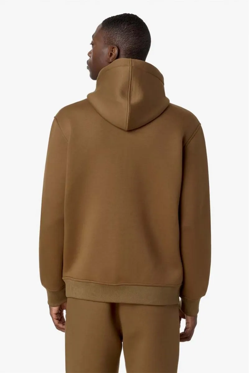 K.WAY FELPA ZIP CAPPUCCIO CASUAL