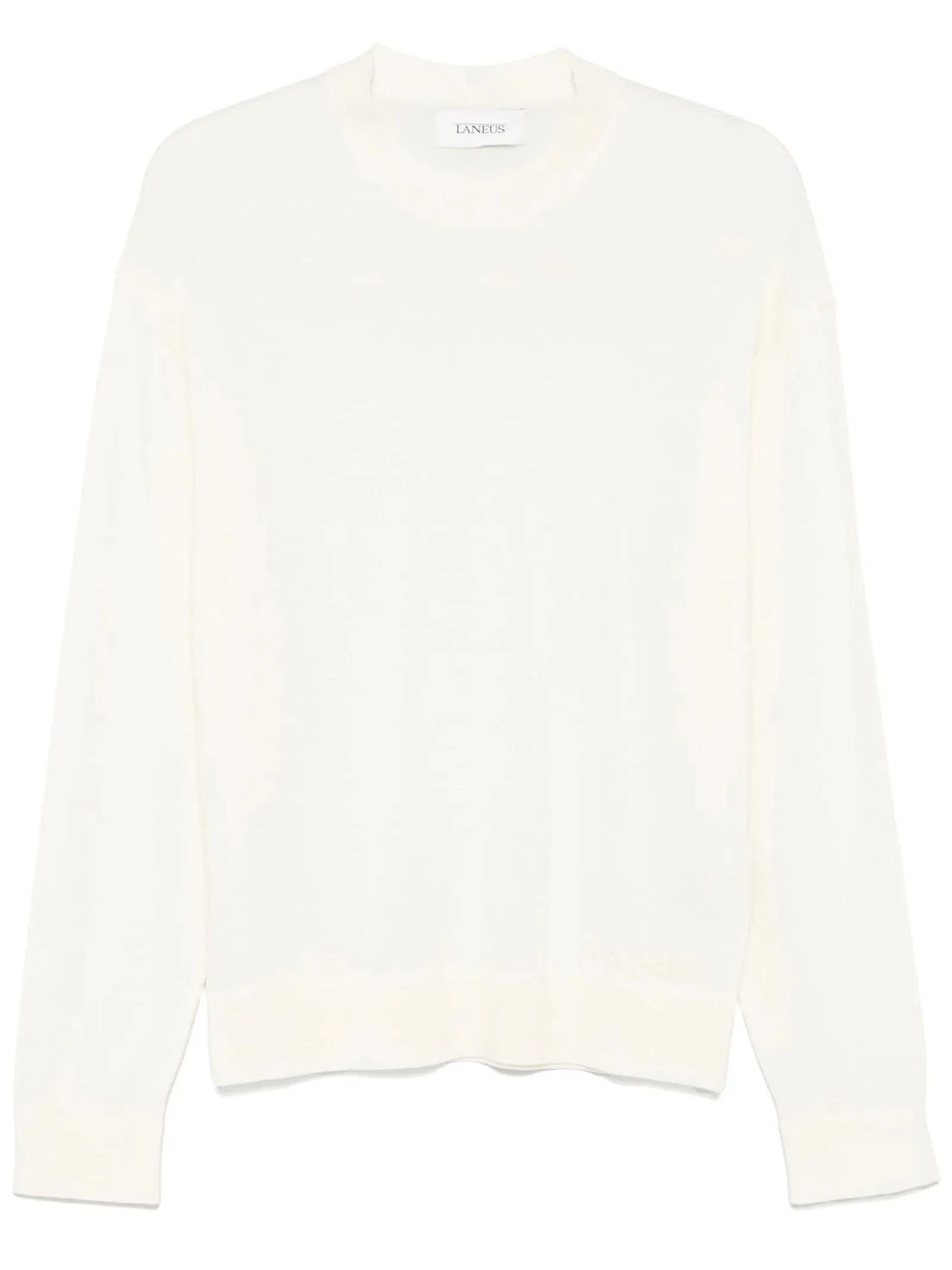 LANEUS Abbigliamento,Maglieria Maglione in misto lana vergine bianco latte 