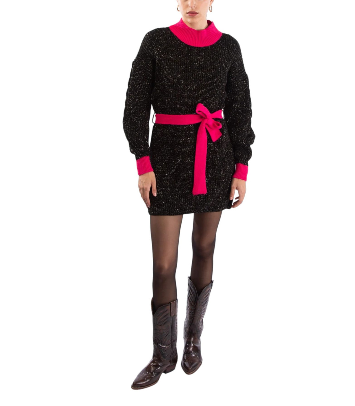 Le Volière Donna Vestito Corto In Maglia