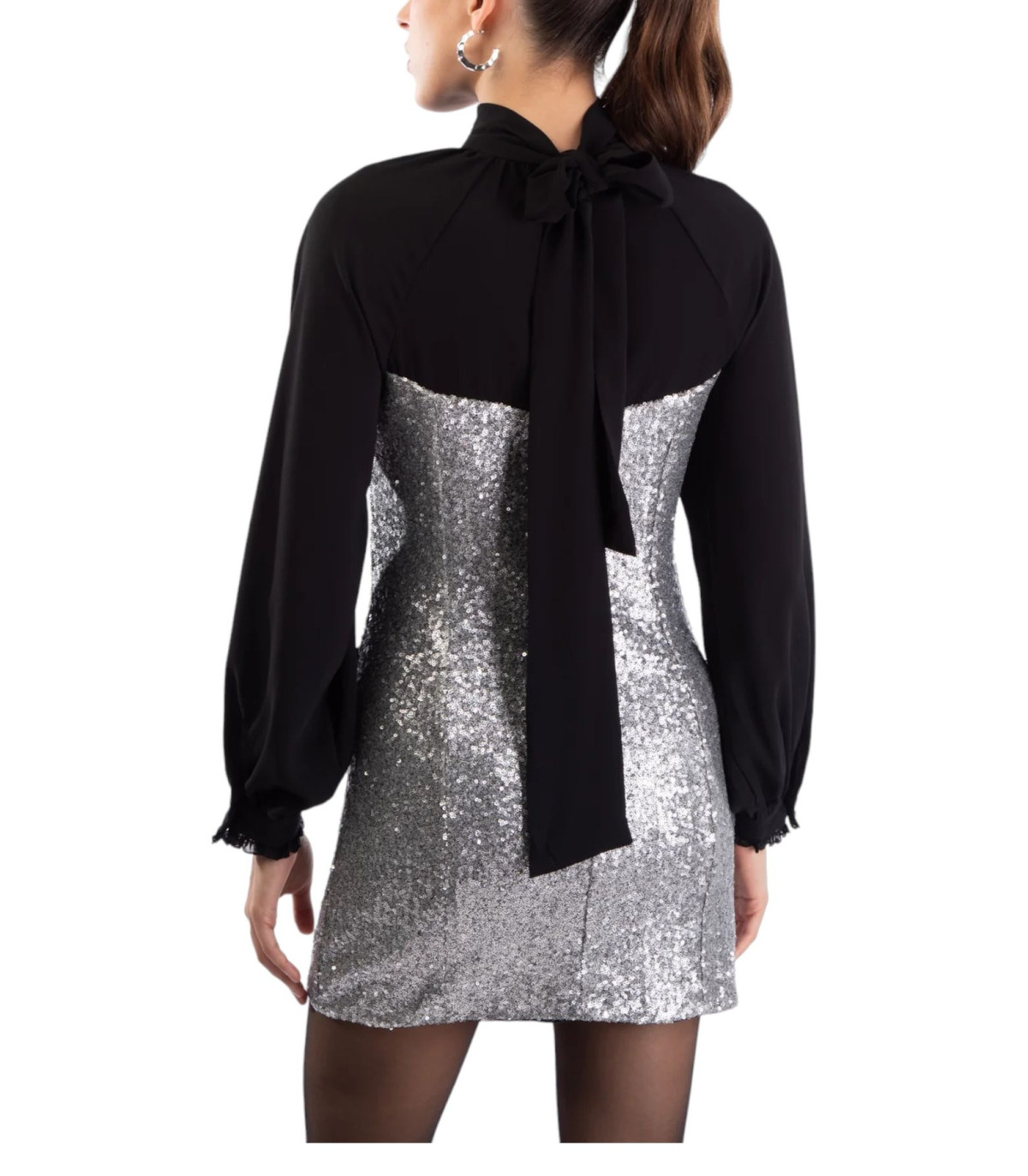 Le Volière Donna Vestito Corto In Paillettes