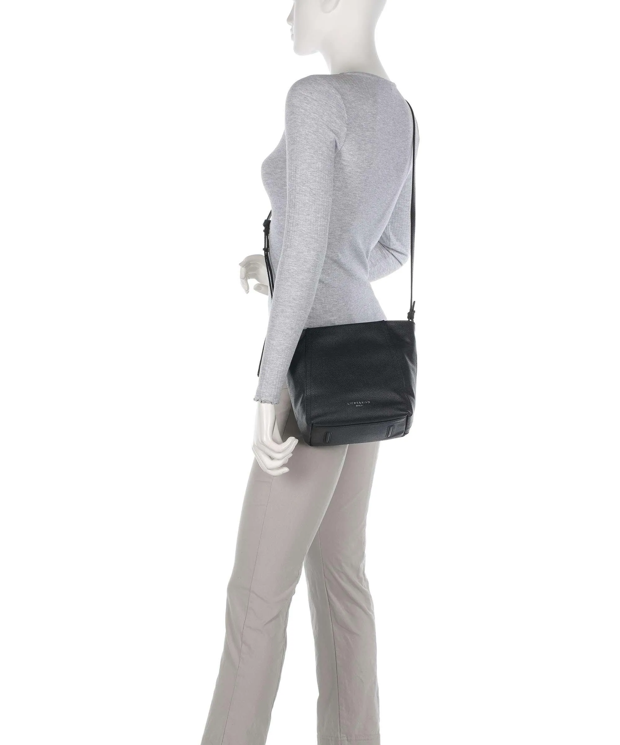  Liebeskind Chudy Small Pebble S Borsa a tracolla pelle di vacchetta grana nero  