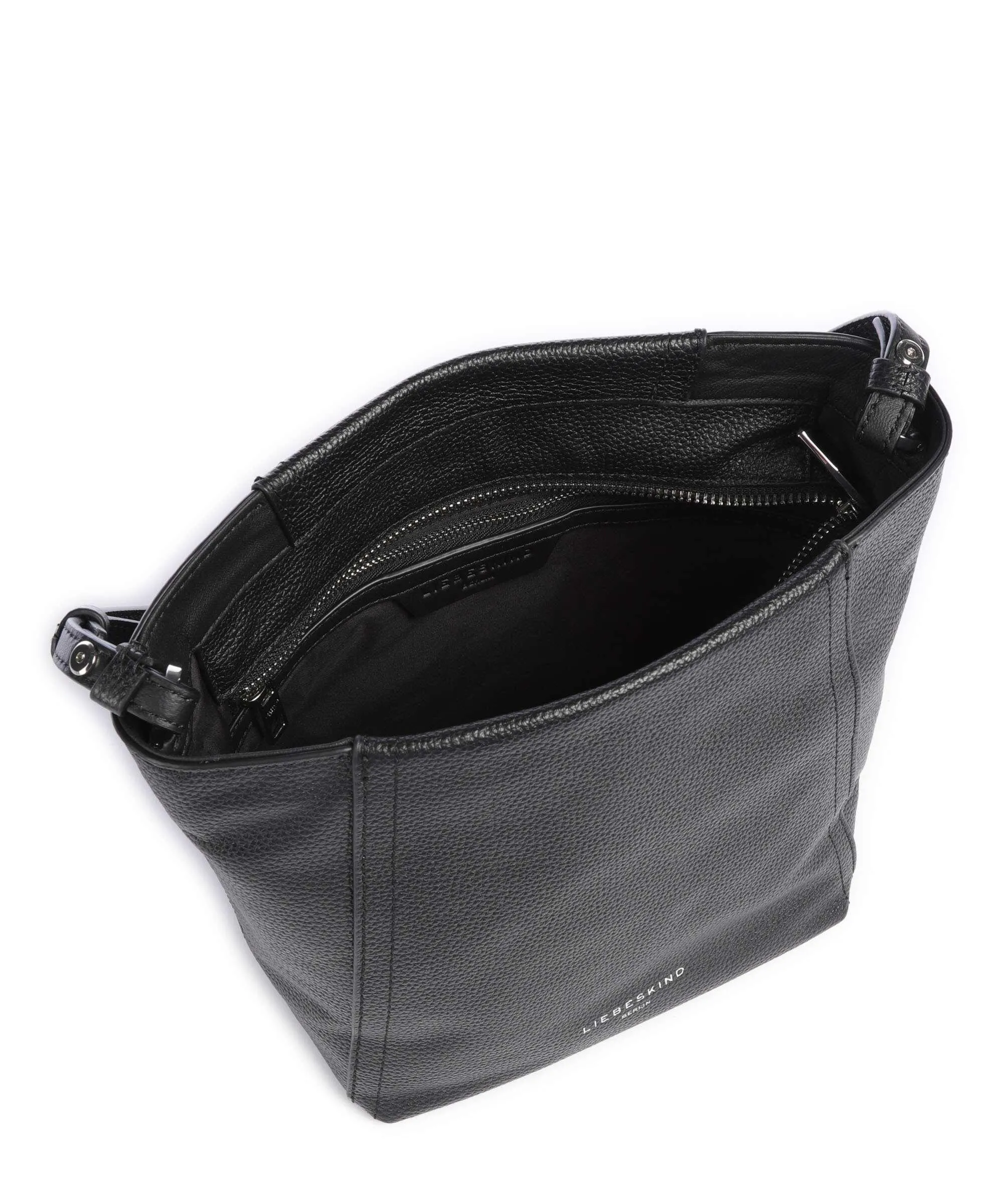  Liebeskind Chudy Small Pebble S Borsa a tracolla pelle di vacchetta grana nero  